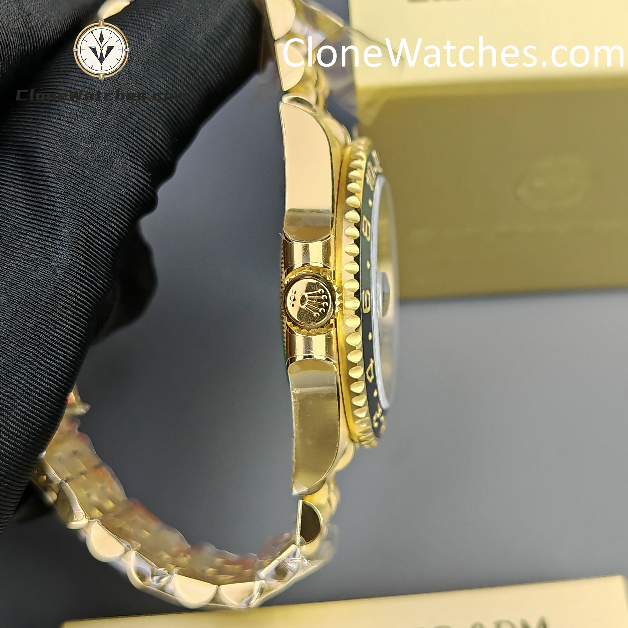 Rolex Super Clone Watches 1:1 GMT Master II 18k Gold m126718grnr Jubilee 3285 Movement