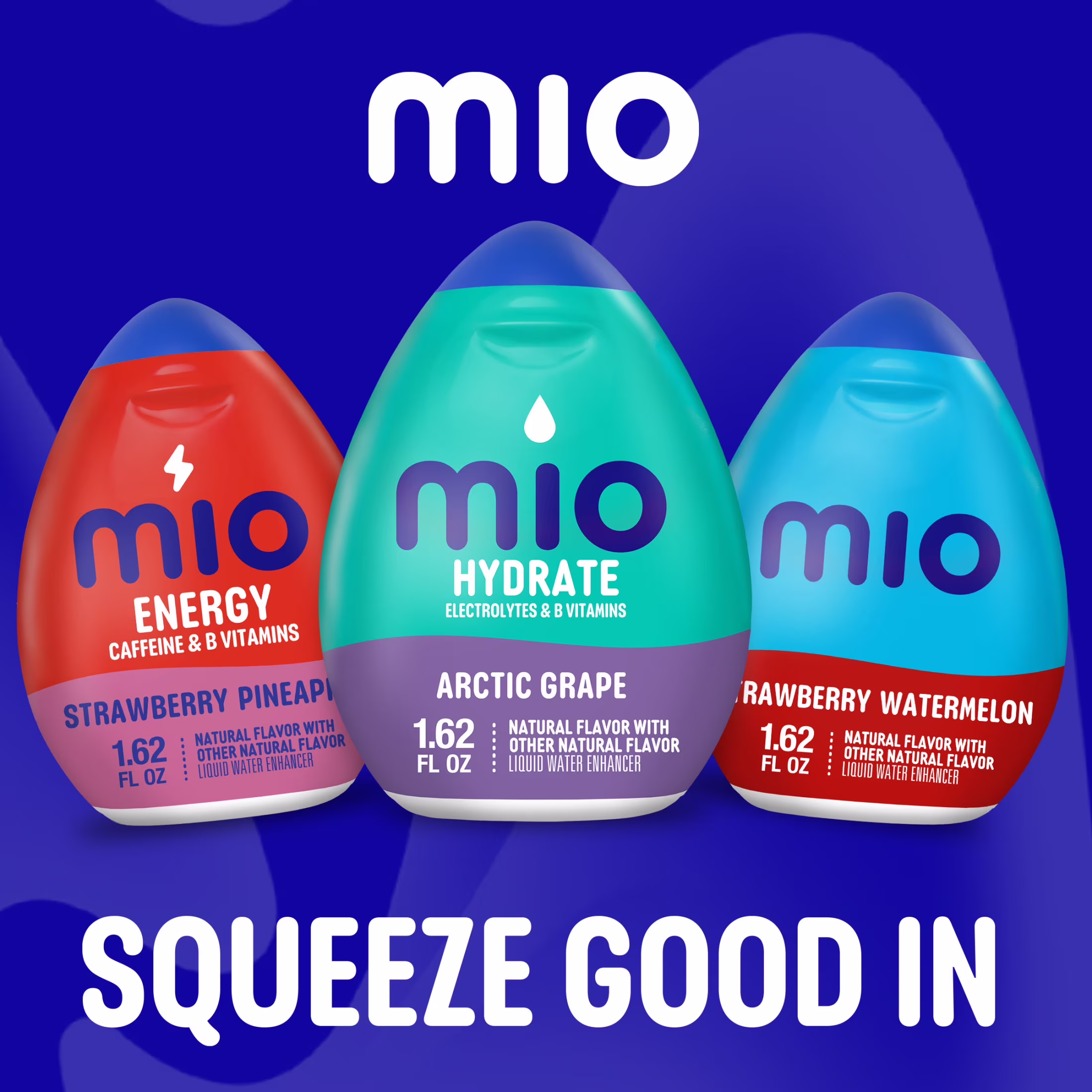 (12 pack) Mio Hydrate Arctic Grape Sugar Free Water Enhancer, 1.62 fl oz Bottle, Liquids