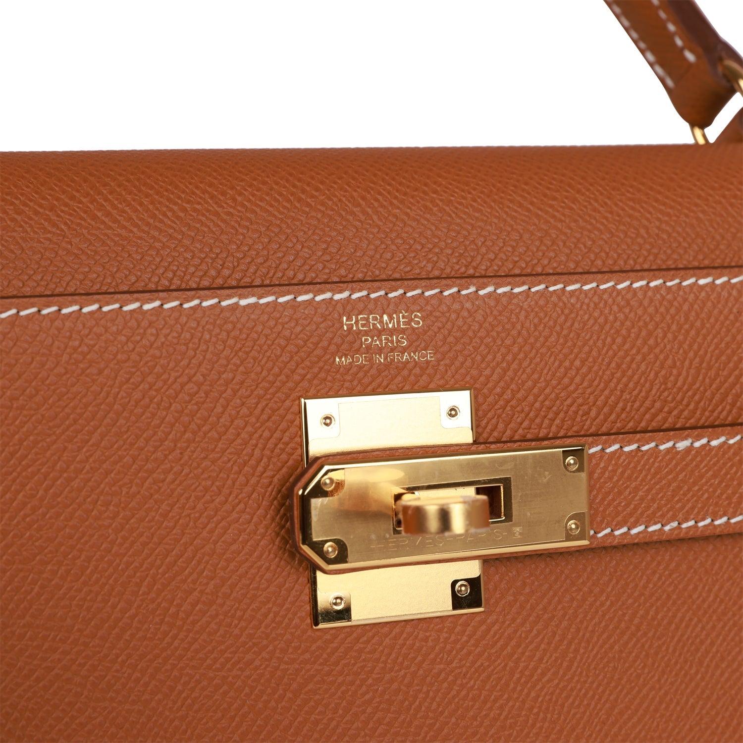 Hermes Kelly Sellier 32 Gold Epsom Gold Hardware