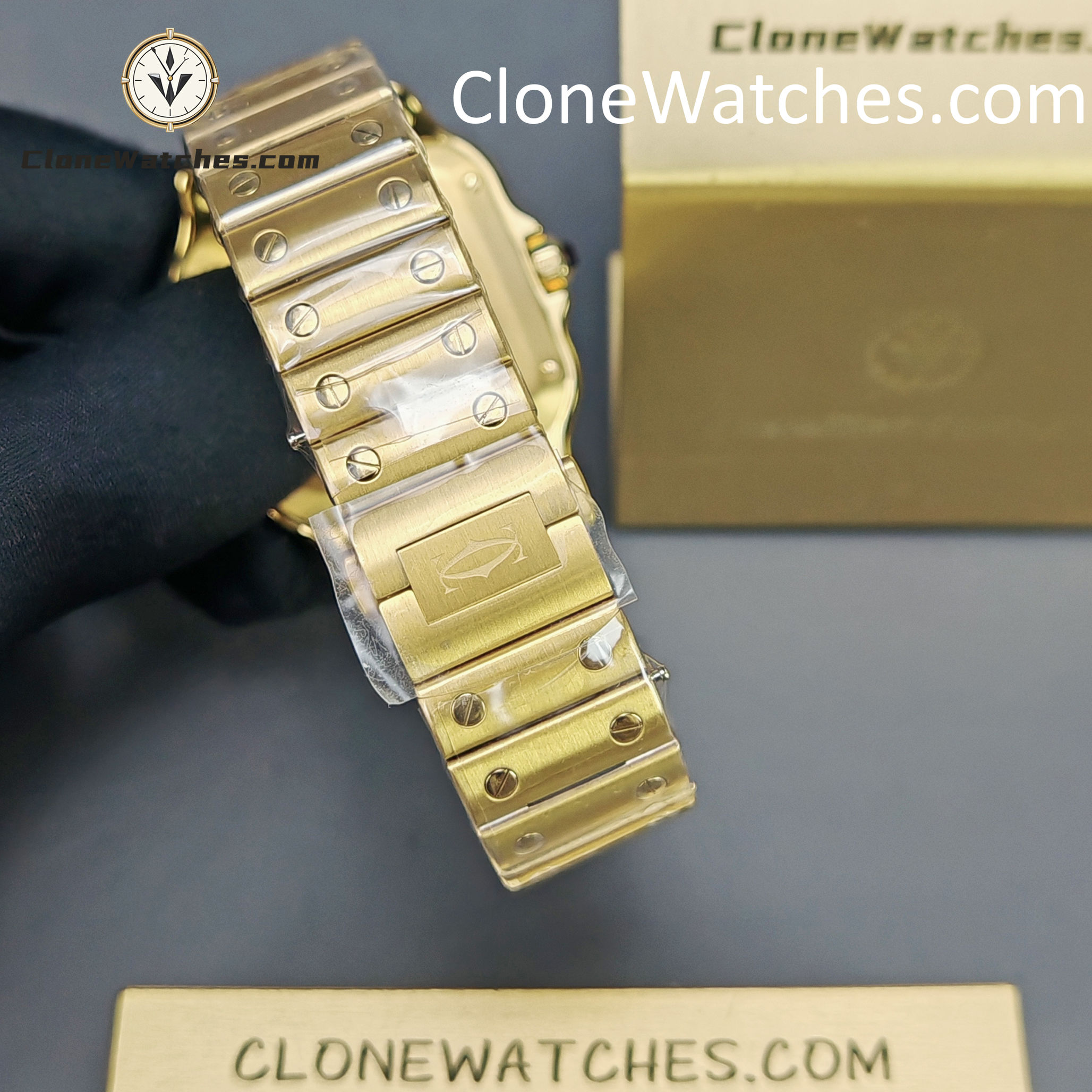 Cartier Super Clone Watches 1:1 Santos White Dial 35.1MM WGSA0030