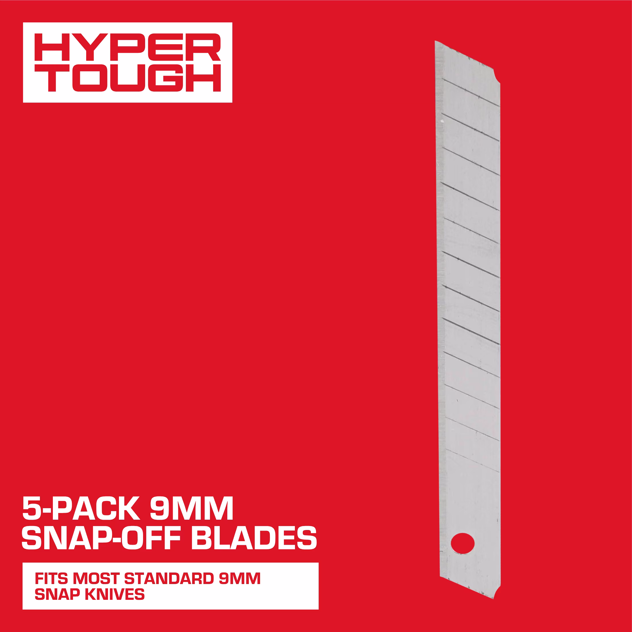 Hyper Tough 9 mm Snap-Off Blades, 5 Pack