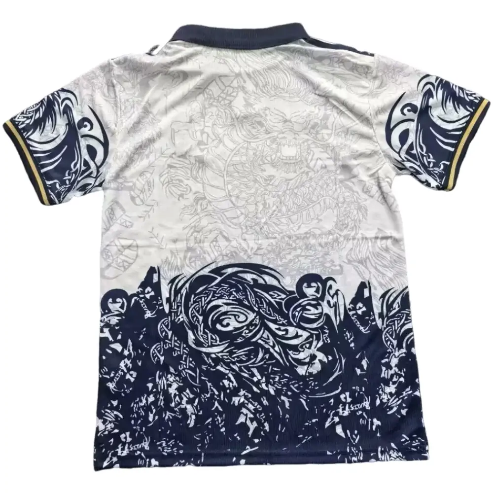 2025-26-Real Madrid POS White and Blue Dragon - Jersey - Fan Edition