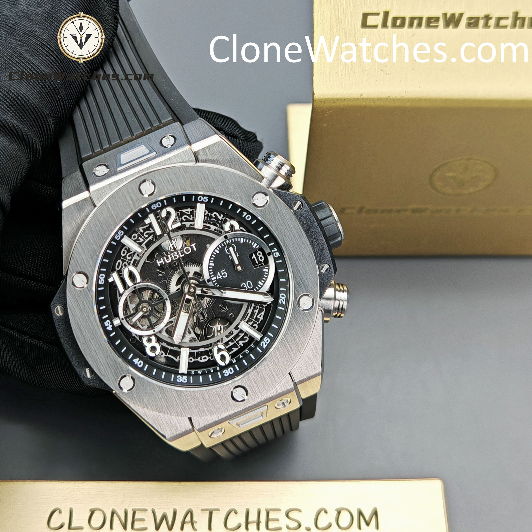 Hublot Super Clone Watches 1:1 Big Bang Unico 42mm Titanium Case 441.NX.1171.RX