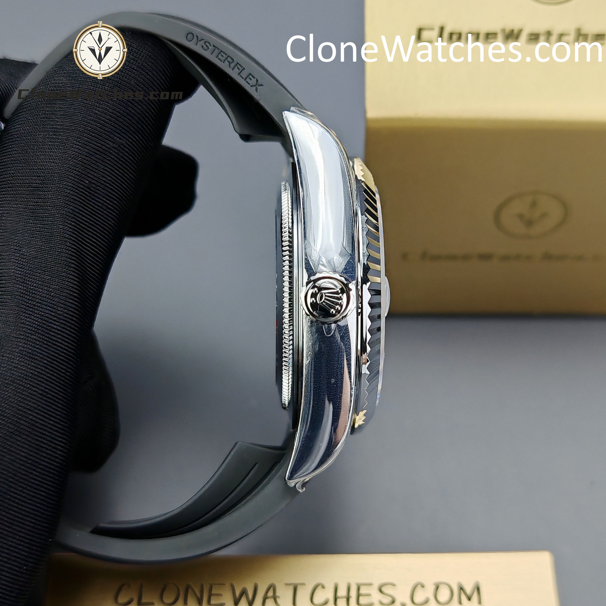 Rolex Super Clone Watch 1:1 Sky Dweller White Dial m336239-0003 42MM Rubber Strap
