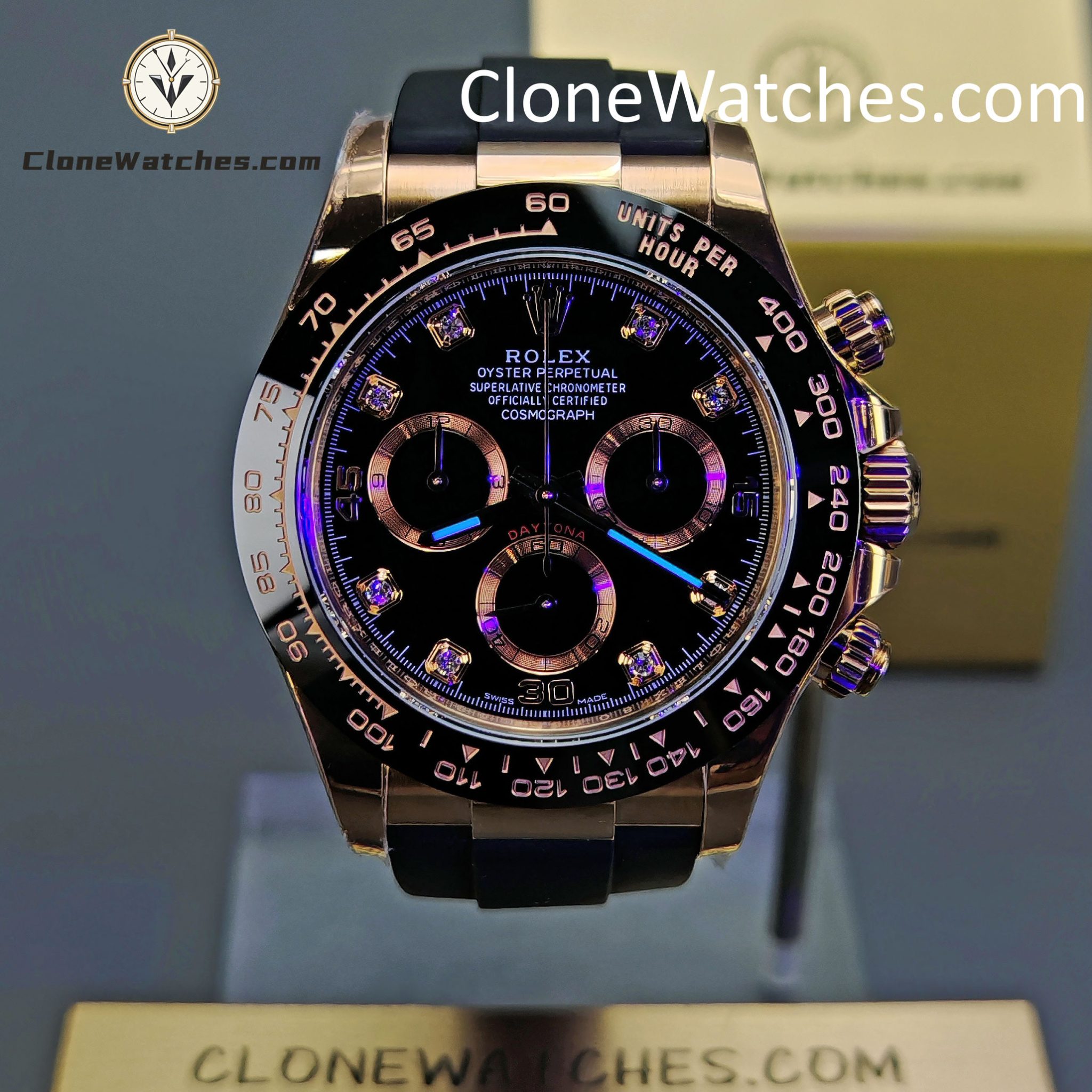 Rolex Super Clone Watches 1:1 Daytona Diamond m116515LN-0057 4130 Movement