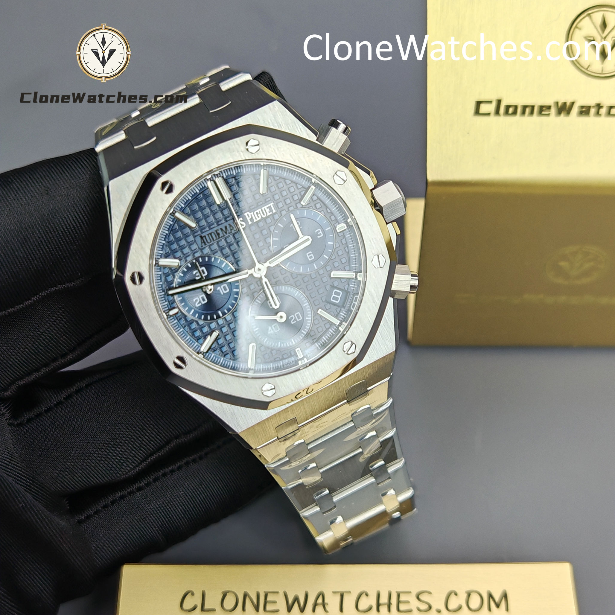 Audemars Piguet Super Clone Watches 1:1 Royal Oak Blue Dial 26240 Selfwinding Chronograph