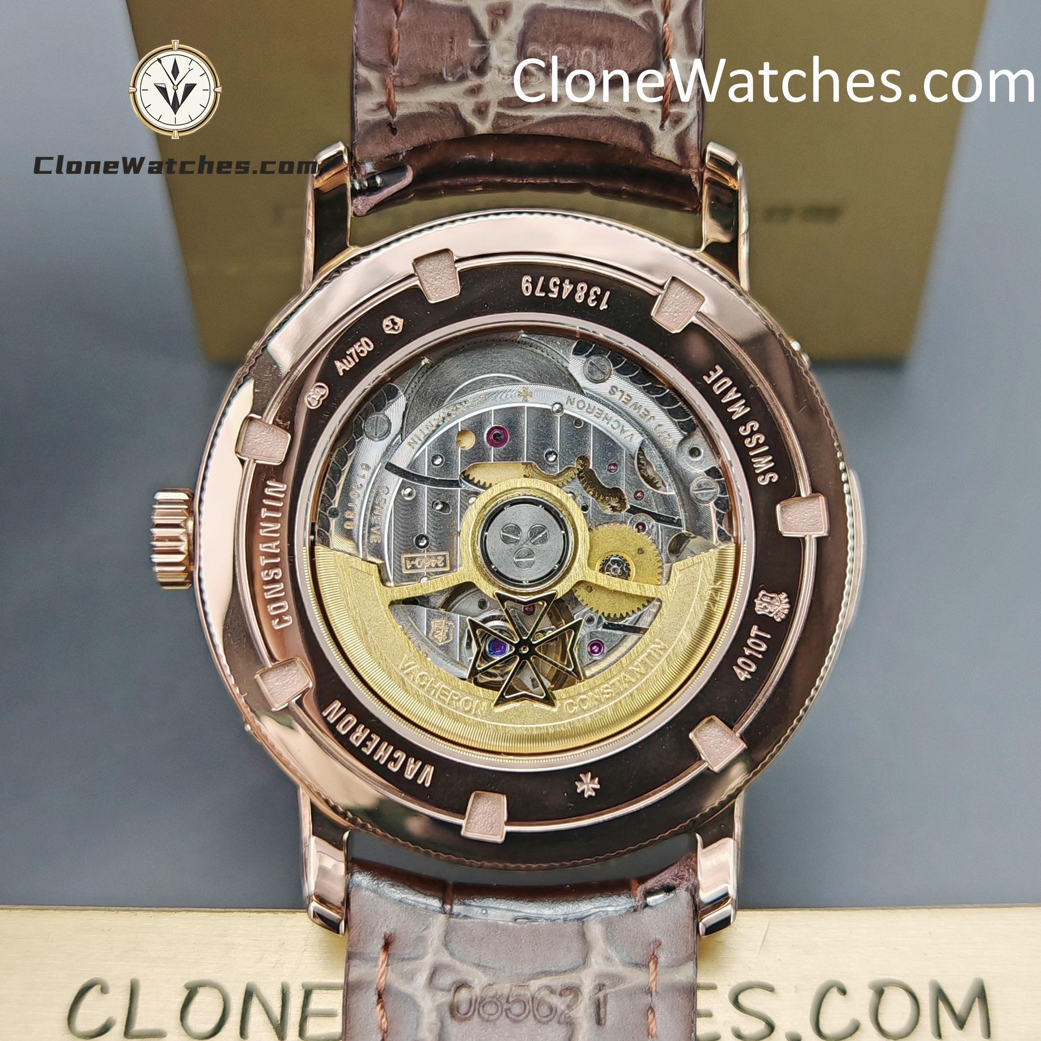 Vacheron Constantin Super Clone Watches 1:1 Traditionnelle Rose Gold 4010T/000R-B344 White Dial