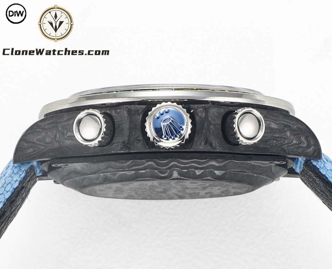 Modified Super Clone Watches 1:1 DiW Rolex Daytona Carbon Fiber RAINBOW BLUE