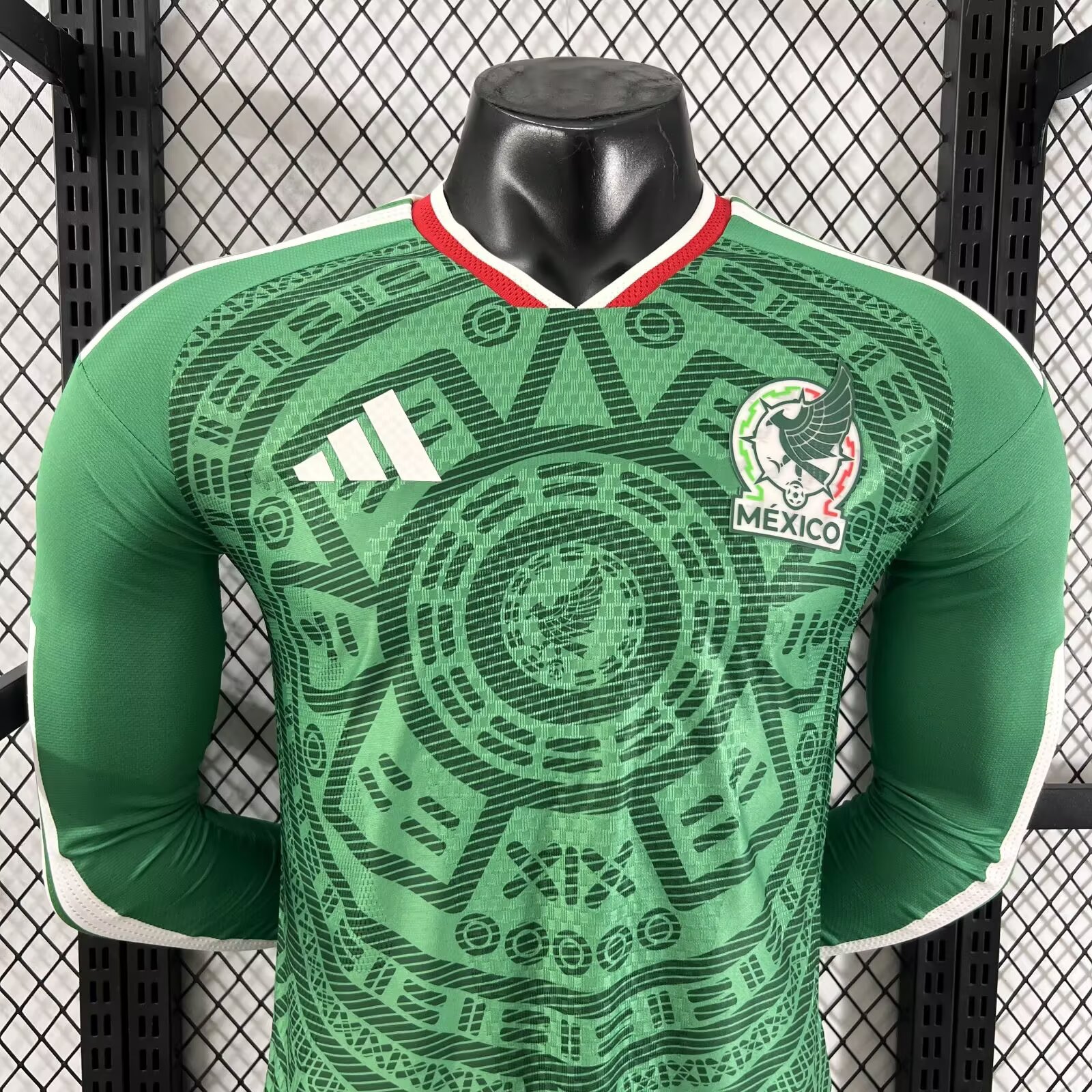 2026 World Cup Mexico Home Long Sleeve Jersey - Player Edition
