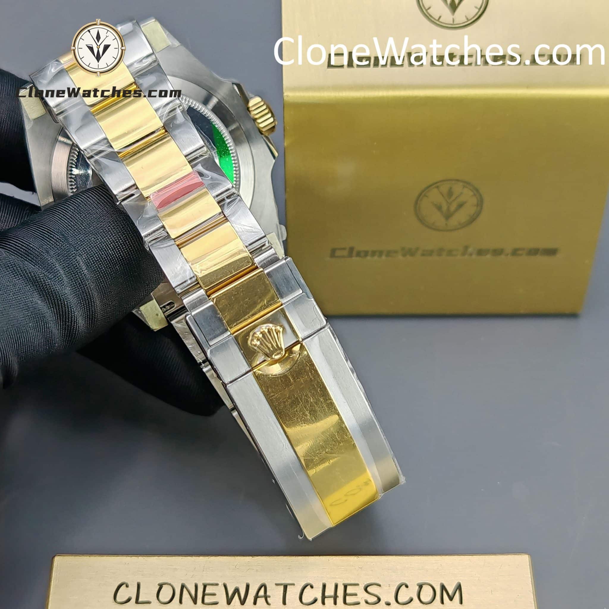 Rolex Super Clone Watches 1:1 Gold Blue Dial Submariner 126613LB 3235 Movement