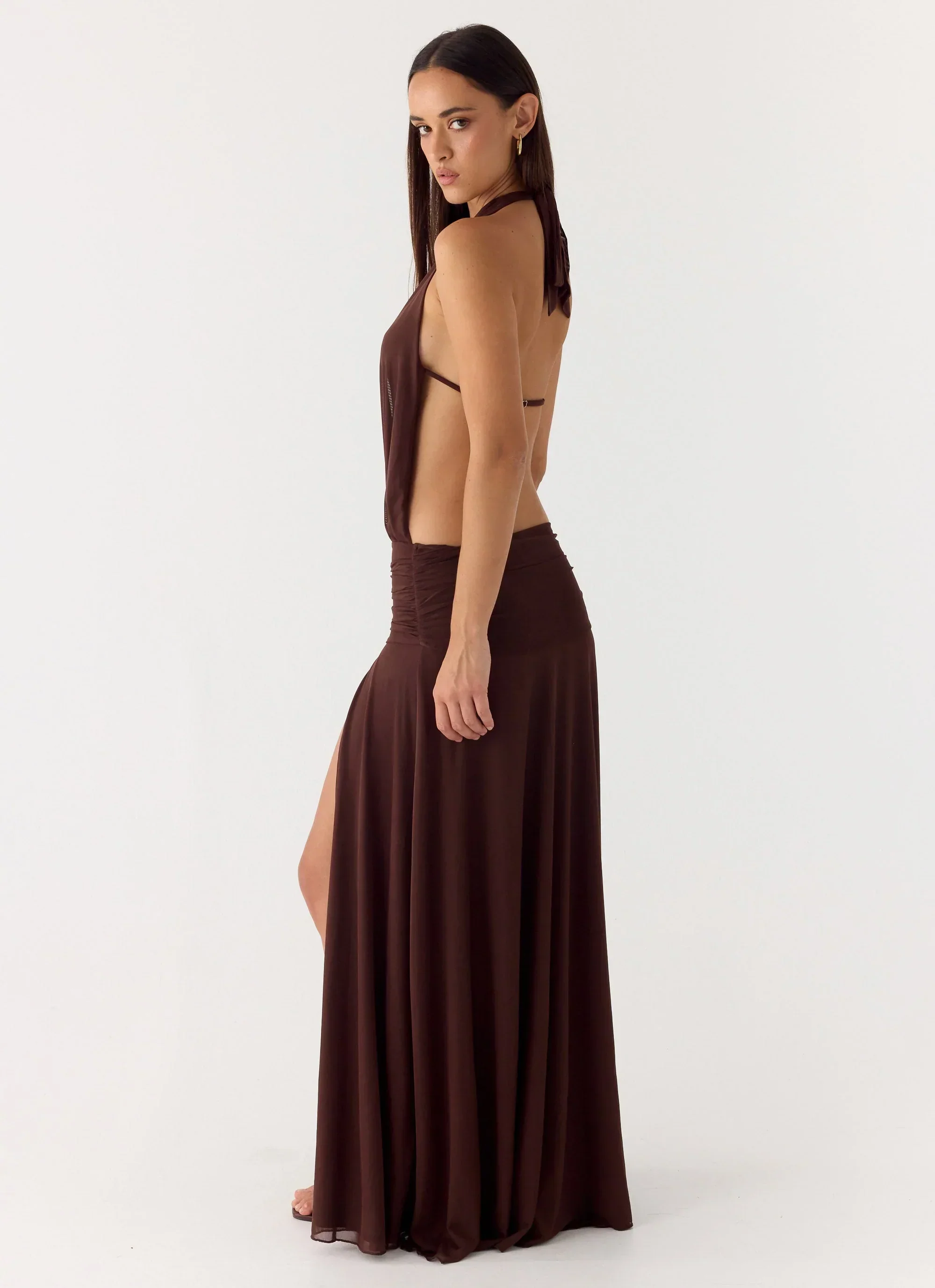 All This Aura Maxi Dress - Chocolate