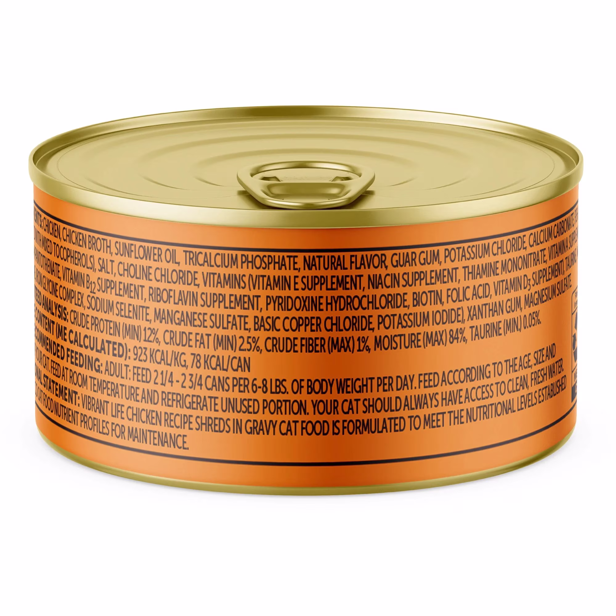 Vibrant Life Chicken Shreds Wet Cat Food, 3 oz Can