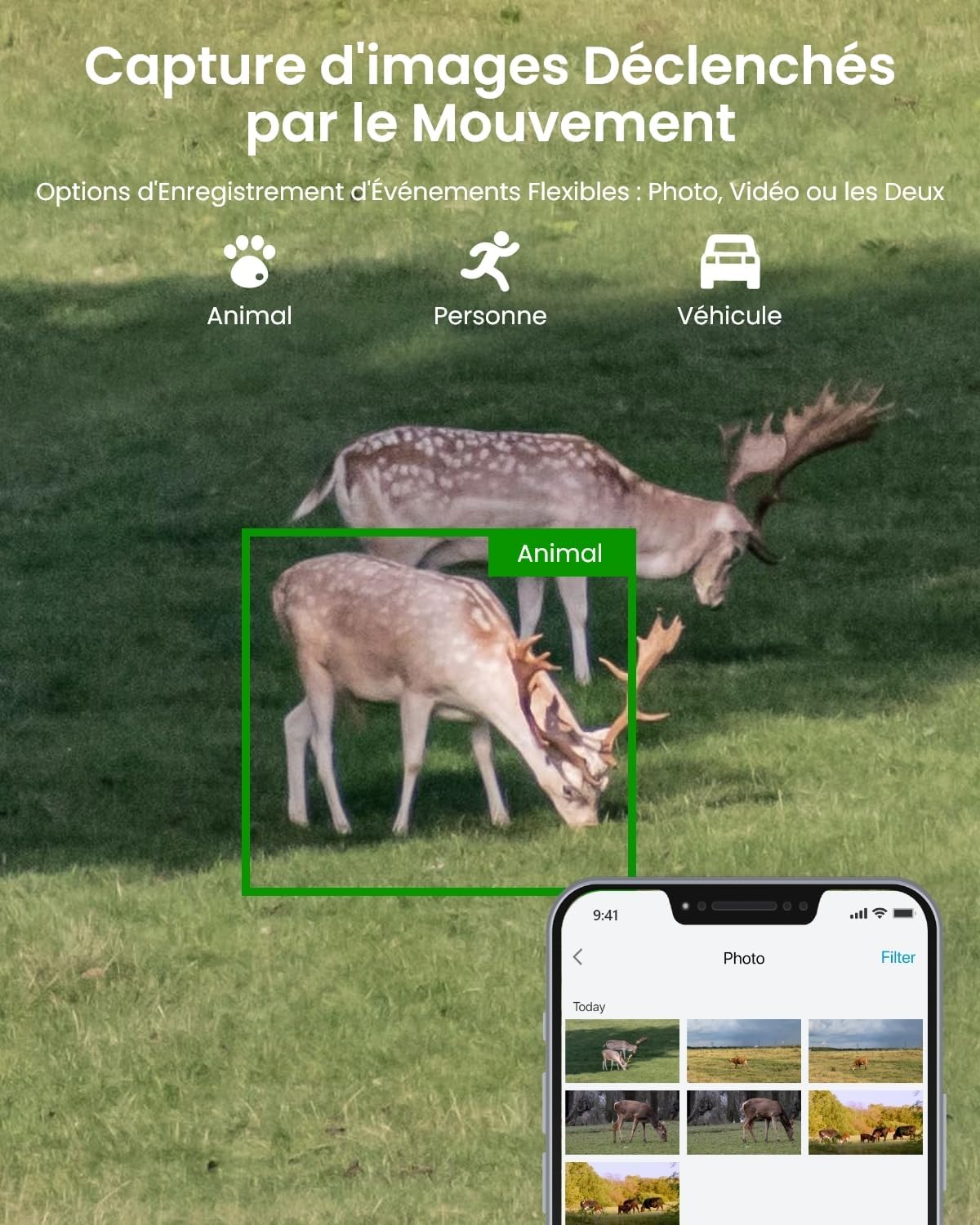 Caméra surveillance 4K double objectif 4G LTE PTZ zoom 6X panneau solaire