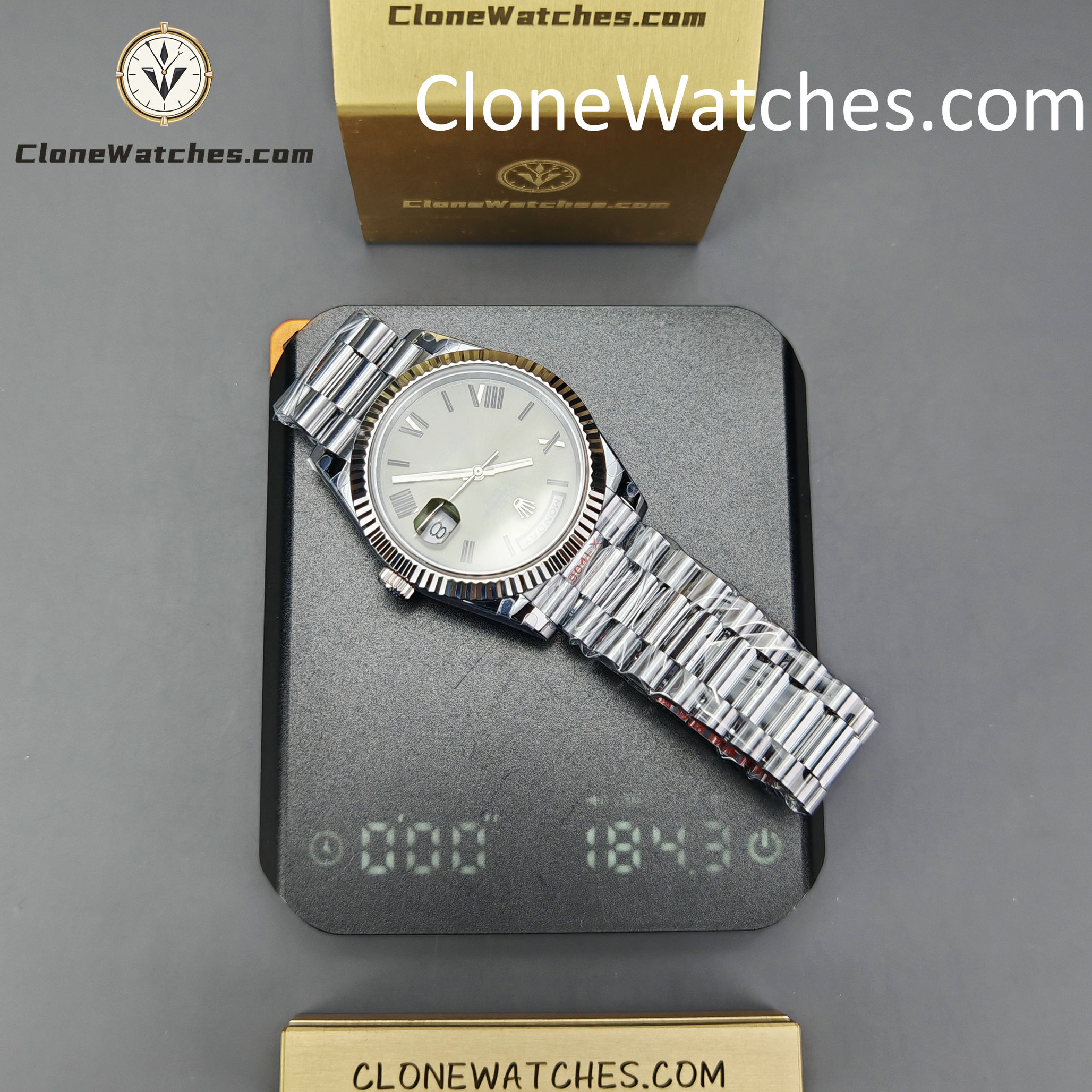 Rolex Super Clone Watches 1:1 Day Date Olive Green Dial 40mm m228239-0033 3255 Movement