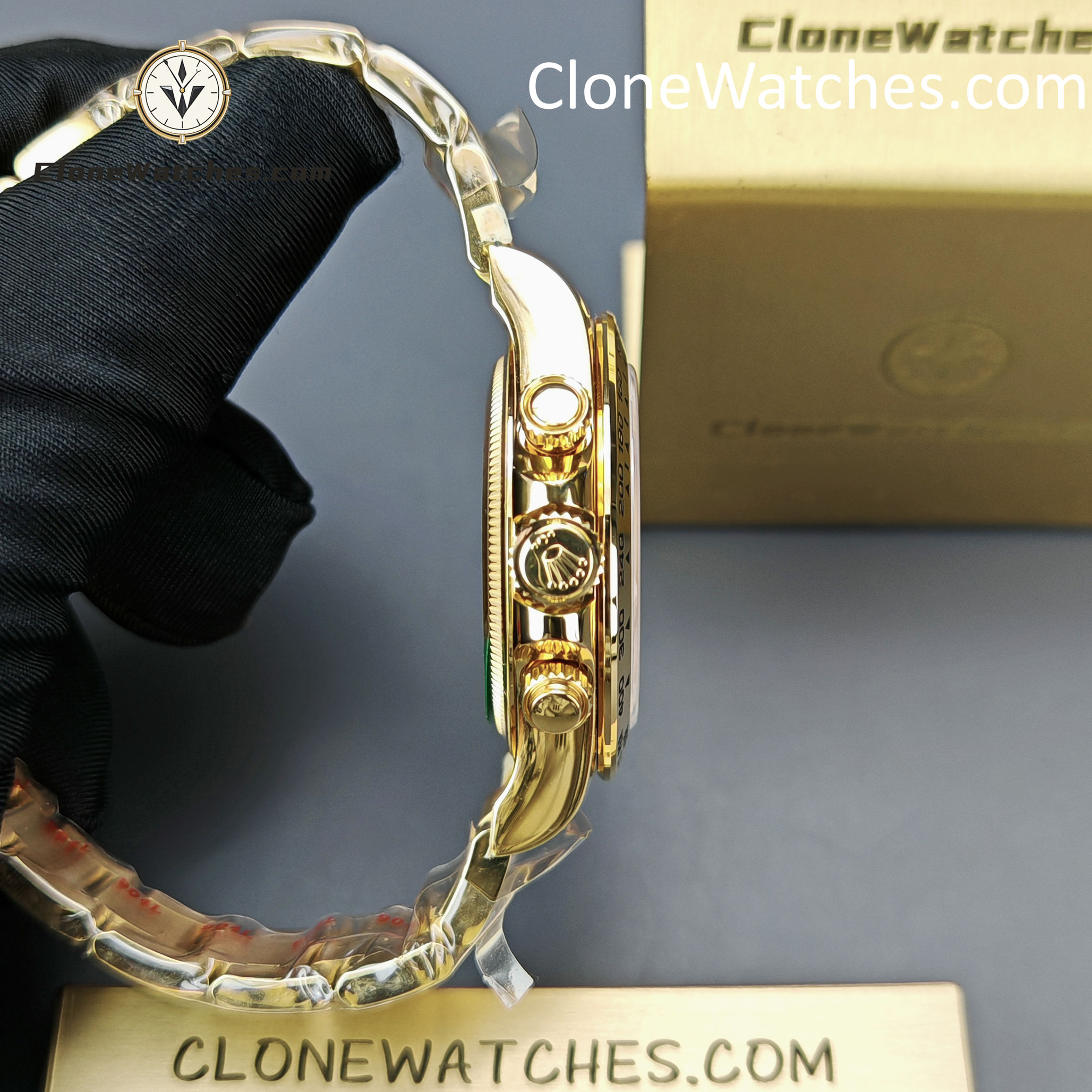 Rolex Super Clone Watches 1:1 Daytona 18K Gold M126508-0006 4131 Movement