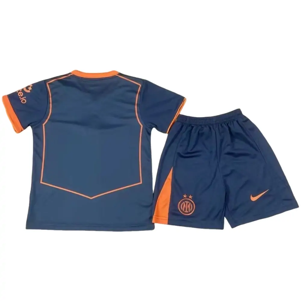 2025/26 Inter Milan Second Away Jersey Children's suit - Fans Edition