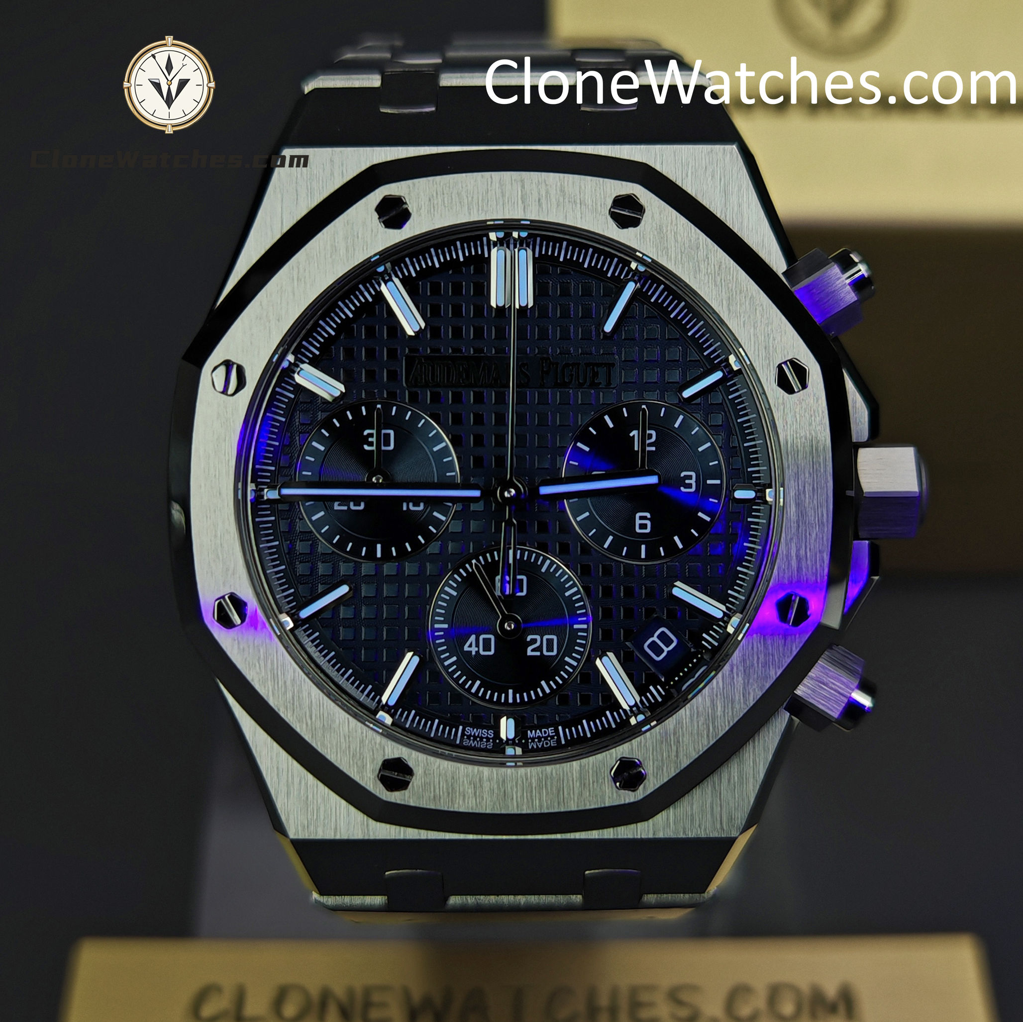 Audemars Piguet Super Clone Watches 1:1 Royal Oak Blue Dial 26240 Selfwinding Chronograph