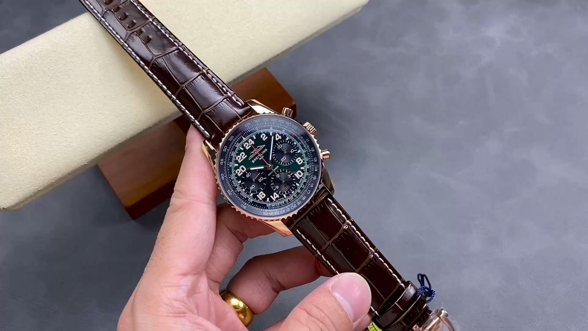 Breitling Navitimer B12 Chronograph 41 RB12302A1L1P1 Brown Strap Replica
