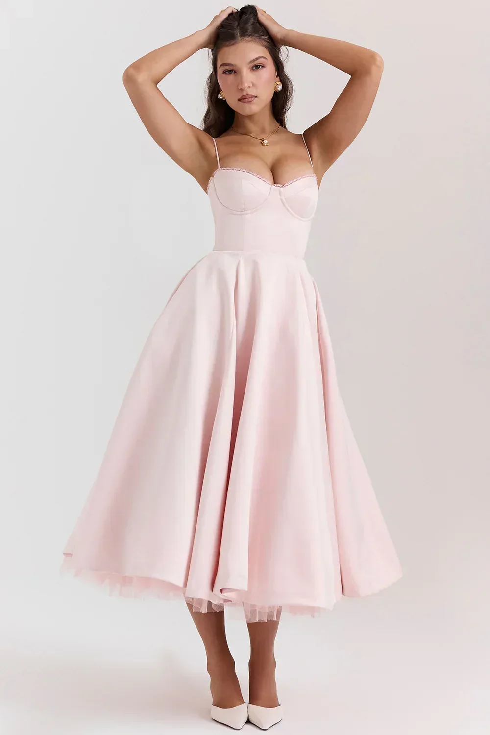Ballerina Pink Midi Dress