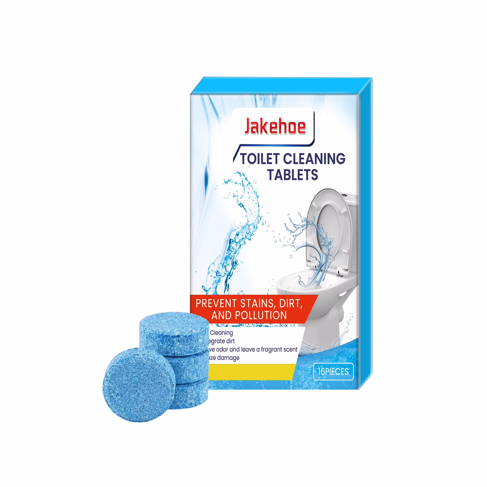 Kumdkd Toilet Bowl Cleaner Tablets, Starter Set, 6 Count, Plastic-Free, No Harsh Chemicals, Plant-Based