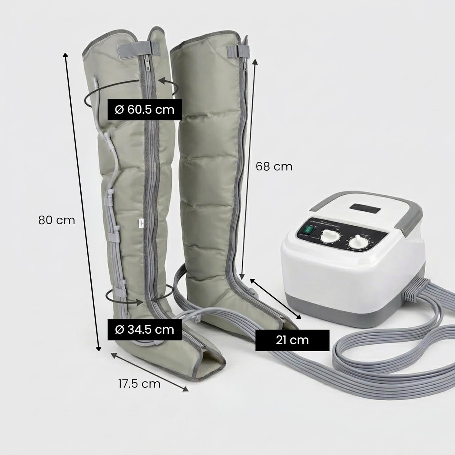 Bottes pressothérapie drainage lymphatique massage jambes pieds appareil relaxation