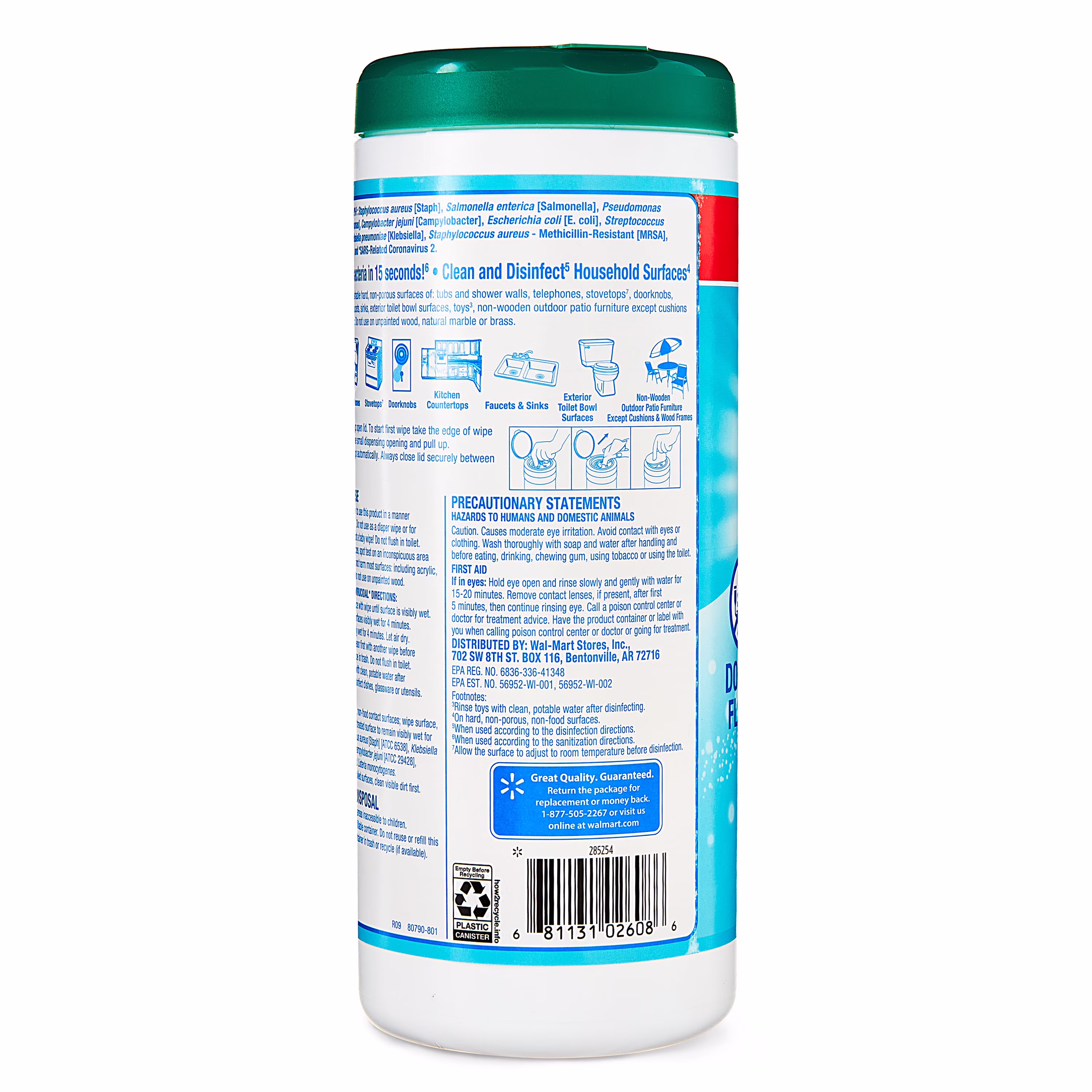 Great Value Fresh Scent Disinfecting Wipes, 35 Count