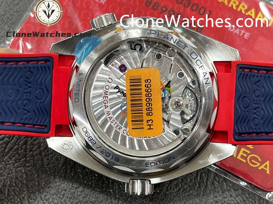 OMEGA Super Clone Watches 1:1 Seamaster Planet Ocean 600M ��Pyeongchang 2018�� Limited Edition 522.32.44.21.03.001 43.5mm