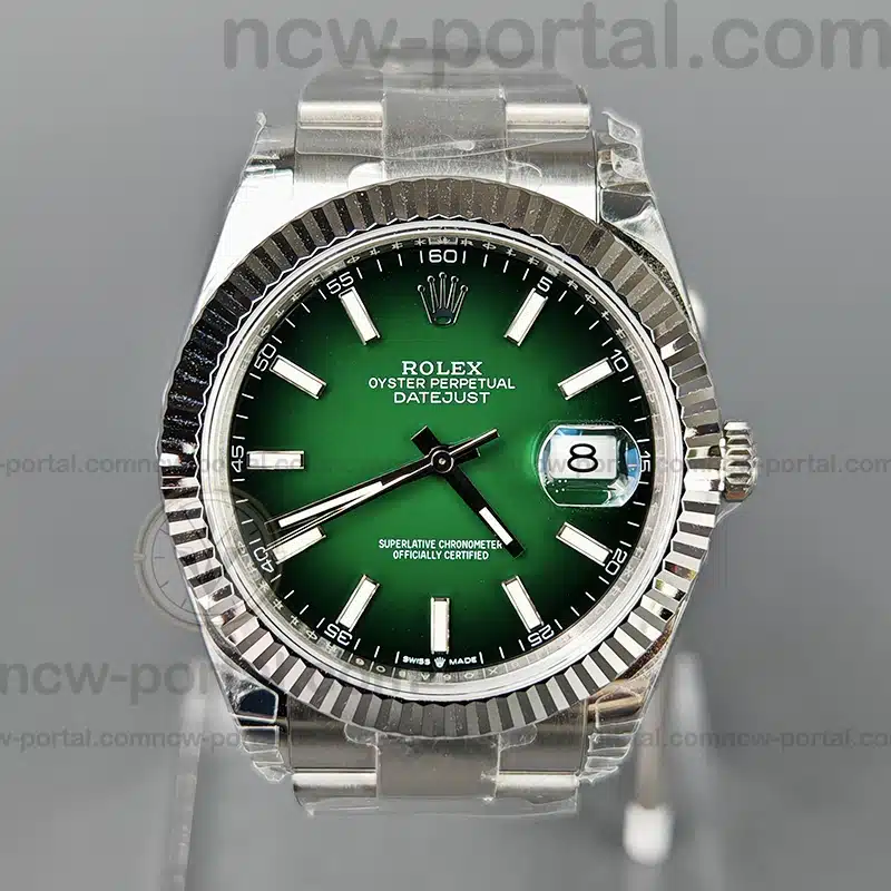 Rolex Super Clone Watches 1:1 DateJust Green Dial ,m126334-0033 Oyster 41MM 3235 Movement