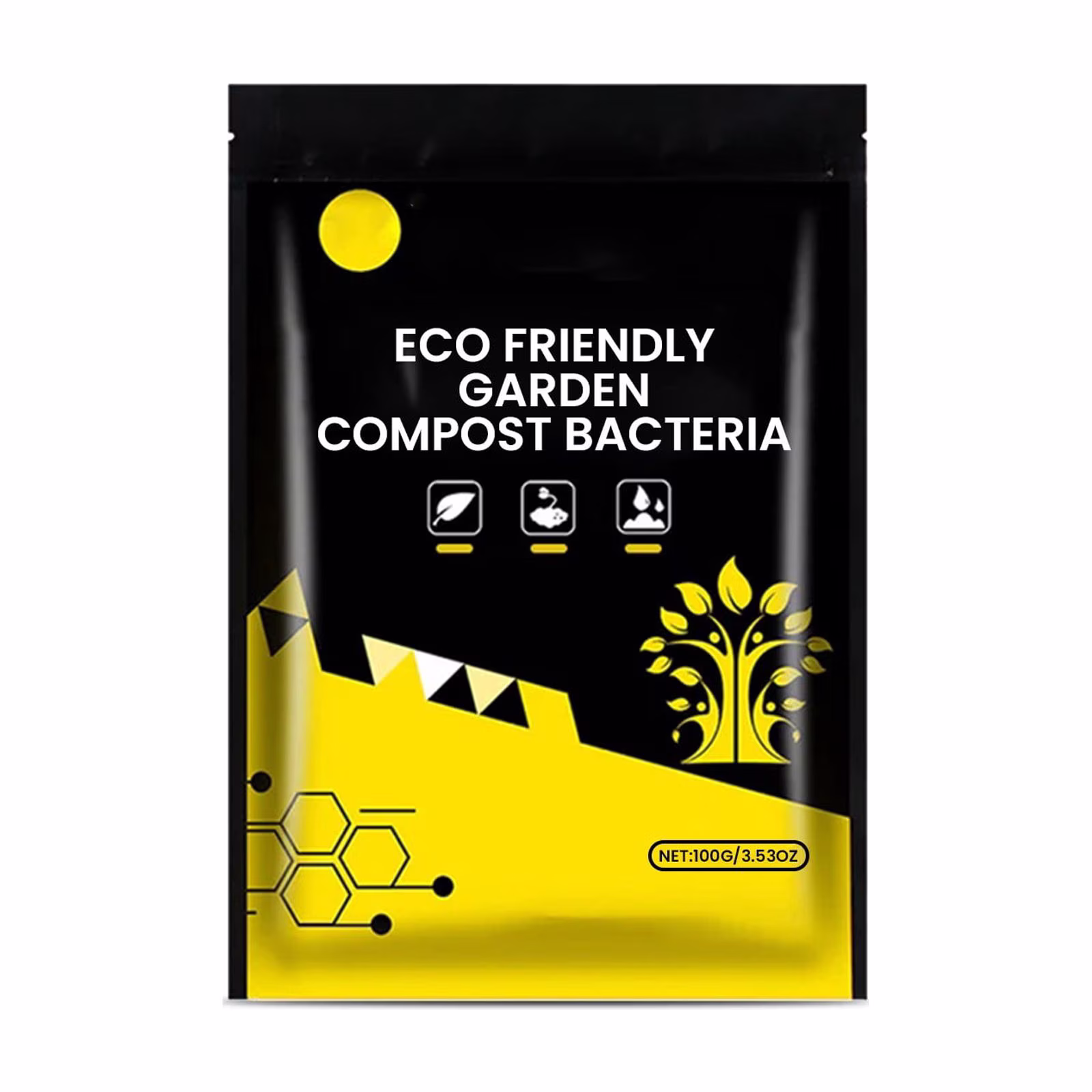Compost for Garden, Root and Nutrient Absorption Booster, Universal Care, Black, 20cm, Clay, Natural Formula, Composting Agent, Suitable for Home Gardens and Agriculture