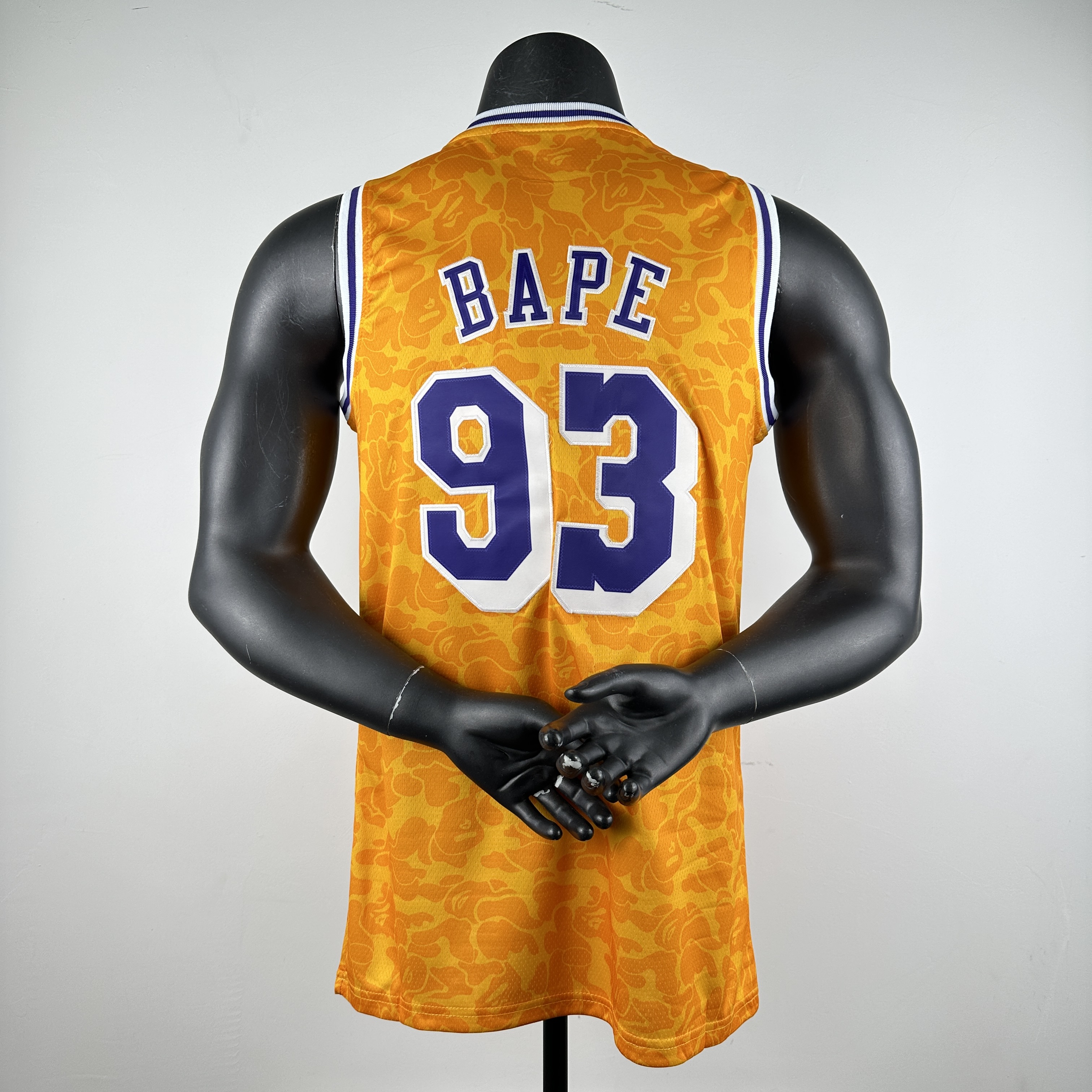 Embroidered BAPE & MN Retro Jersey Lakers Ape Head