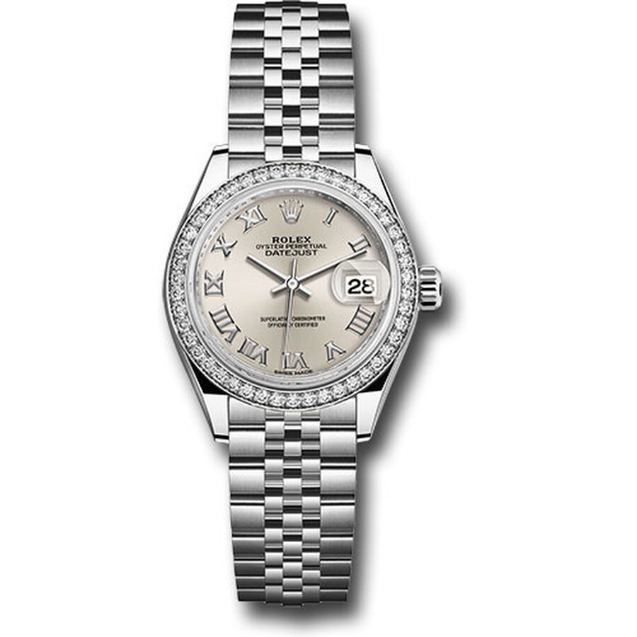 Rolex Lady Datejust Automatic Silver Dial Ladies Jubilee Watch 279384SRJ（Lifetime free warranty+90-days replacement service & Refund!.）