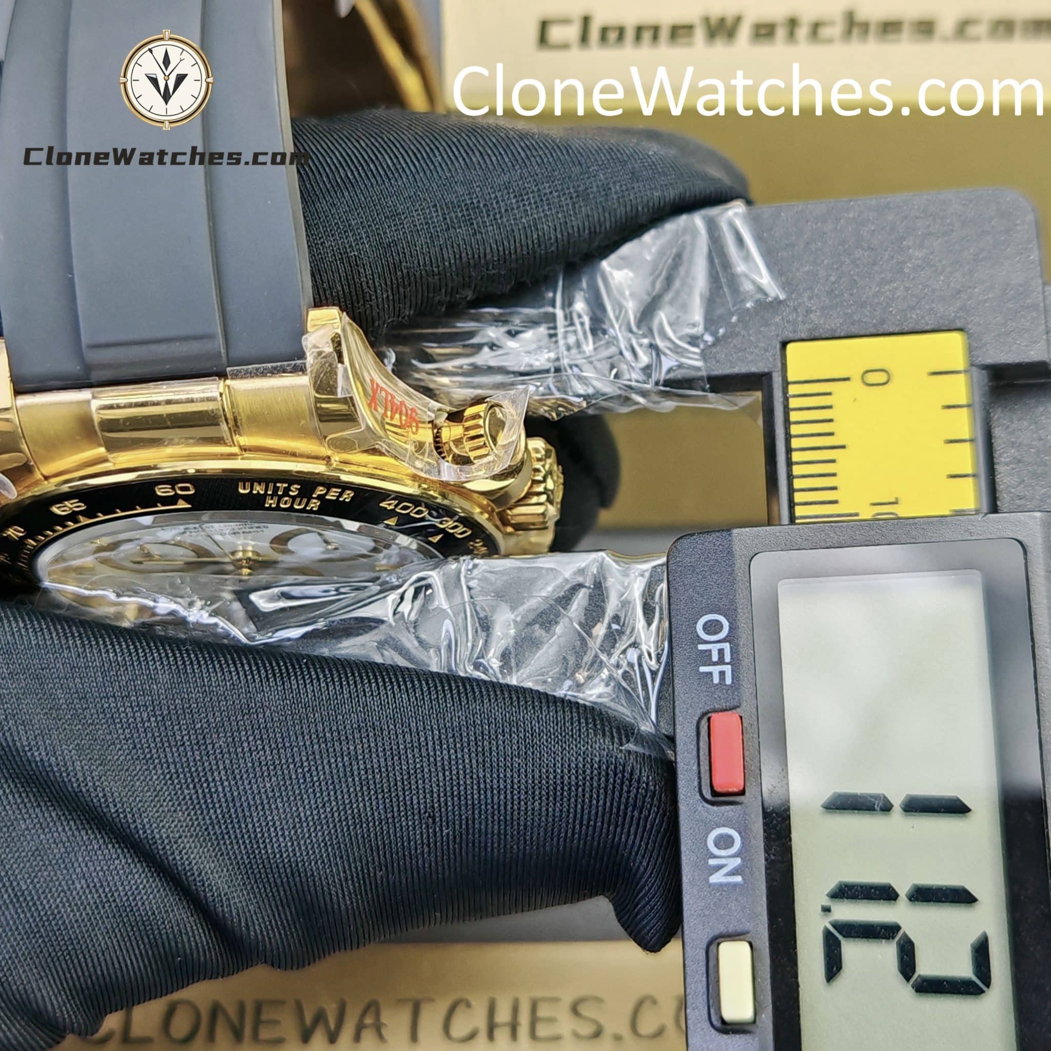 Rolex Super Clone Watches 1:1 Daytona 18K Gold M126518ln-0002 4131 Movement