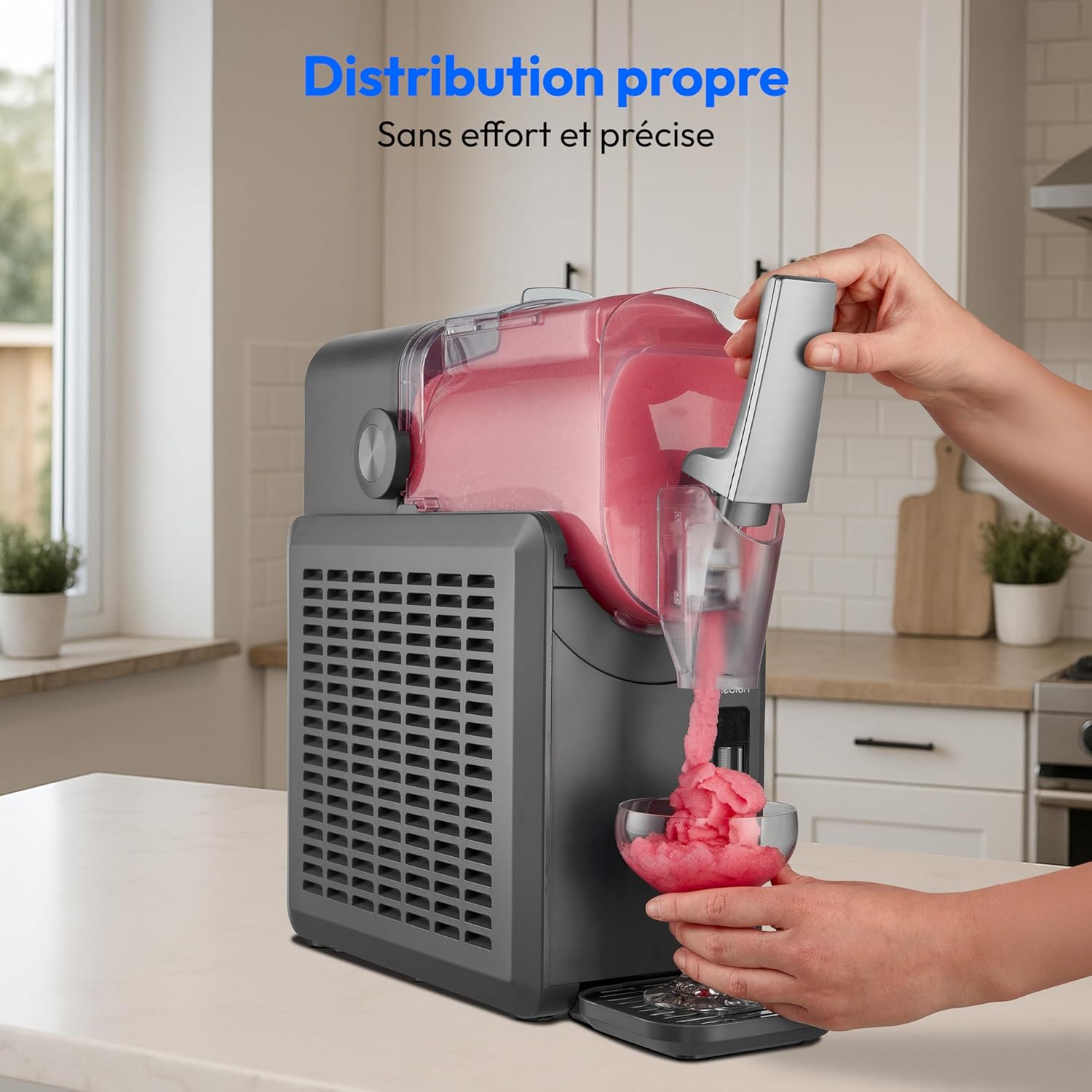 Machine à granité 2,6 L réservoir 1,9 L 5 modes compresseur