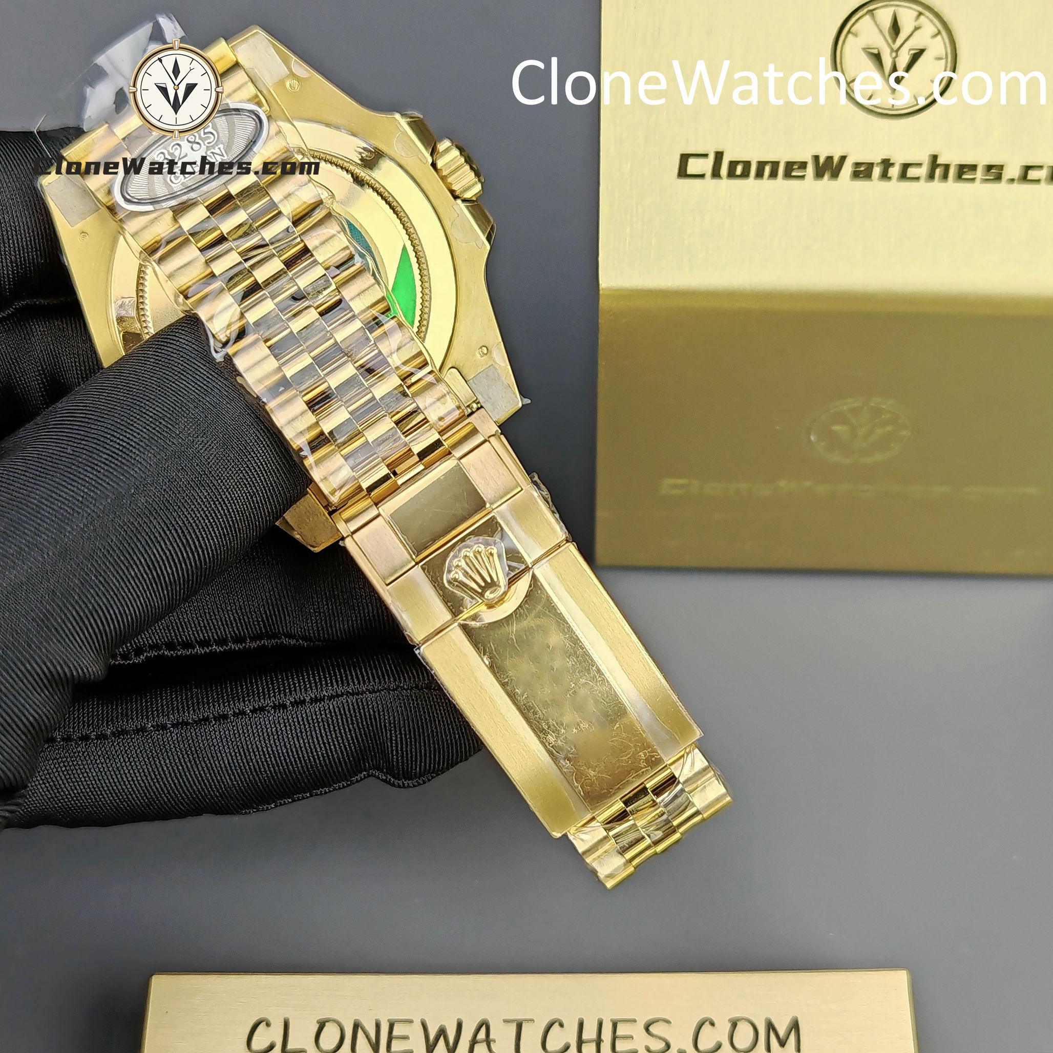 Rolex Super Clone Watches 1:1 GMT Master II 18k Gold m126718grnr Jubilee 3285 Movement