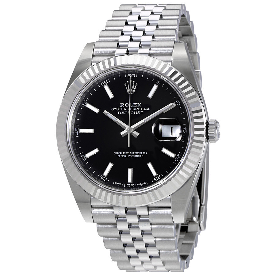 Rolex Oyster Perpetual Datejust Black Dial Jubilee Men s Watch 126334BKSJ（Lifetime free warranty+90-days replacement service & Refund!.）