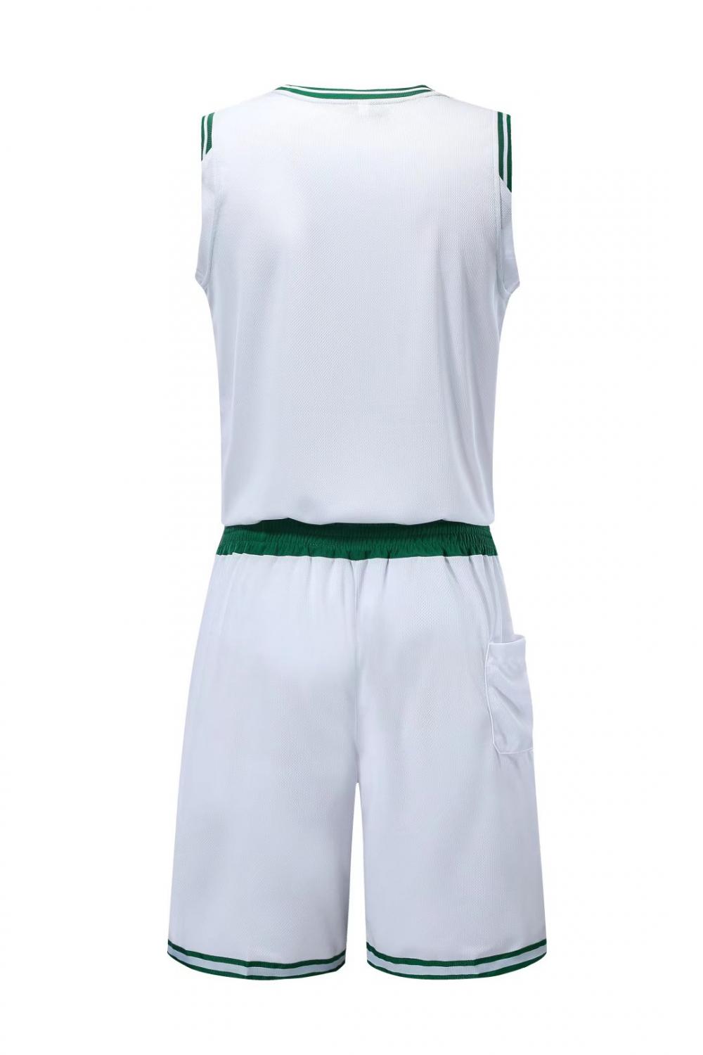 Celtics basketball uniform white suit（Customizable name and number）