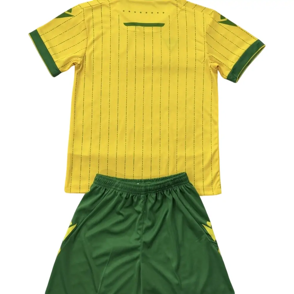 2025-26 FC Nantes Home Kit - Short Sleeve Children's suit Fans Edition