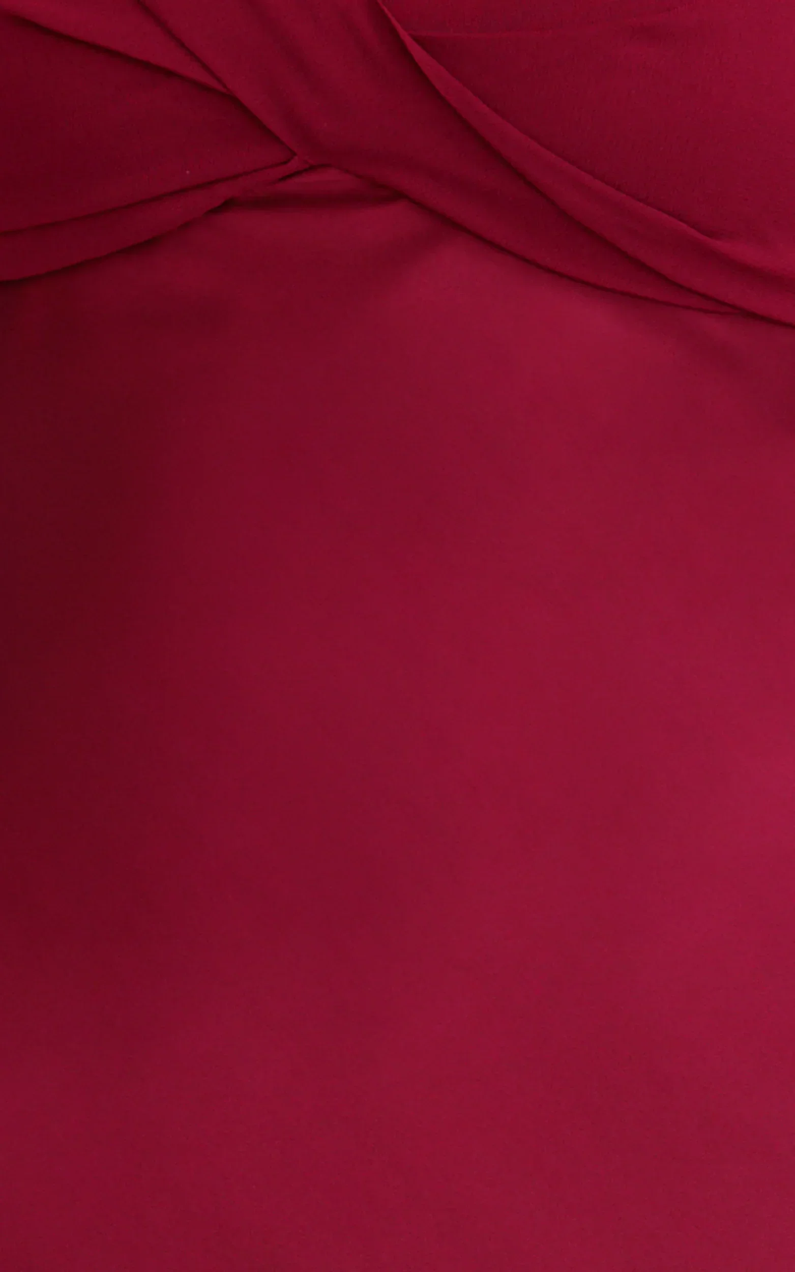 Flynn Maxi Dress - Satin Halter Sweetheart Neck Dress in Wine
