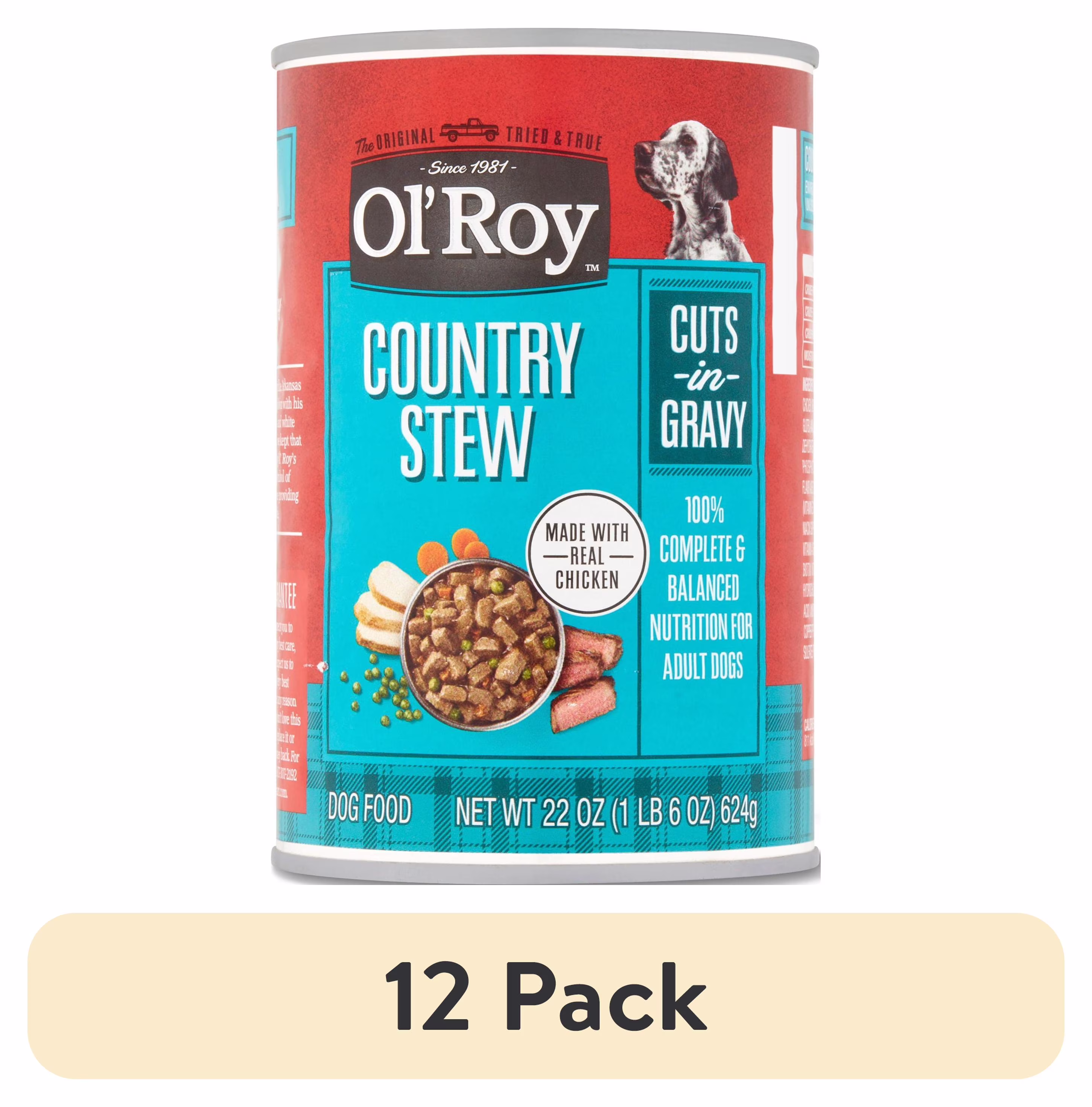 Ol' Roy Country Stew Cuts in Gravy Wet Dog Food, 22 oz