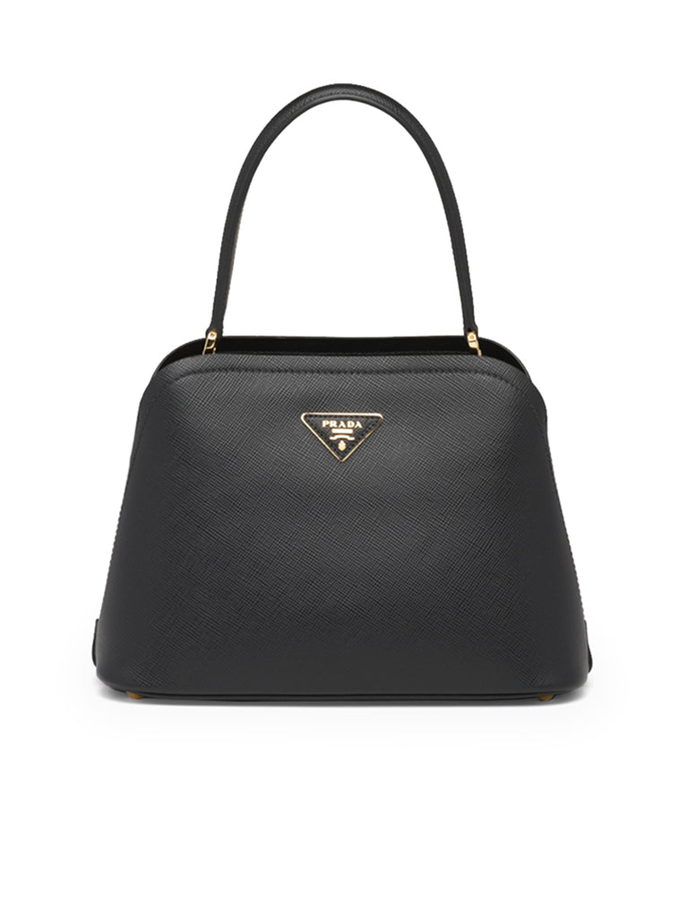 Prada Medium Saffiano Leather Prada Matine Bag in Black