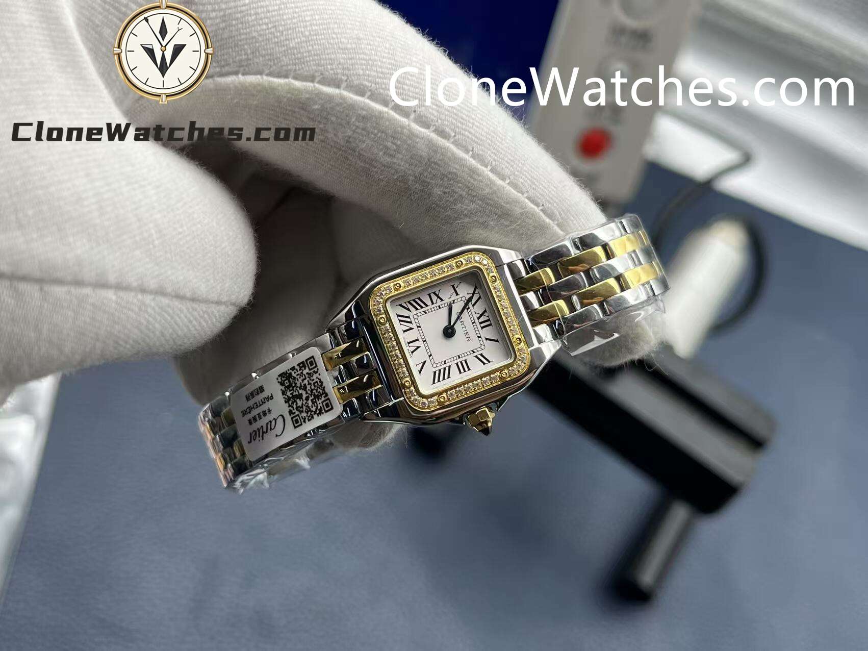 Cartier Super Clone Watches 1:1 PANTHÈRE DE CARTIER White Dial 22mm x30mm WJPN0048
