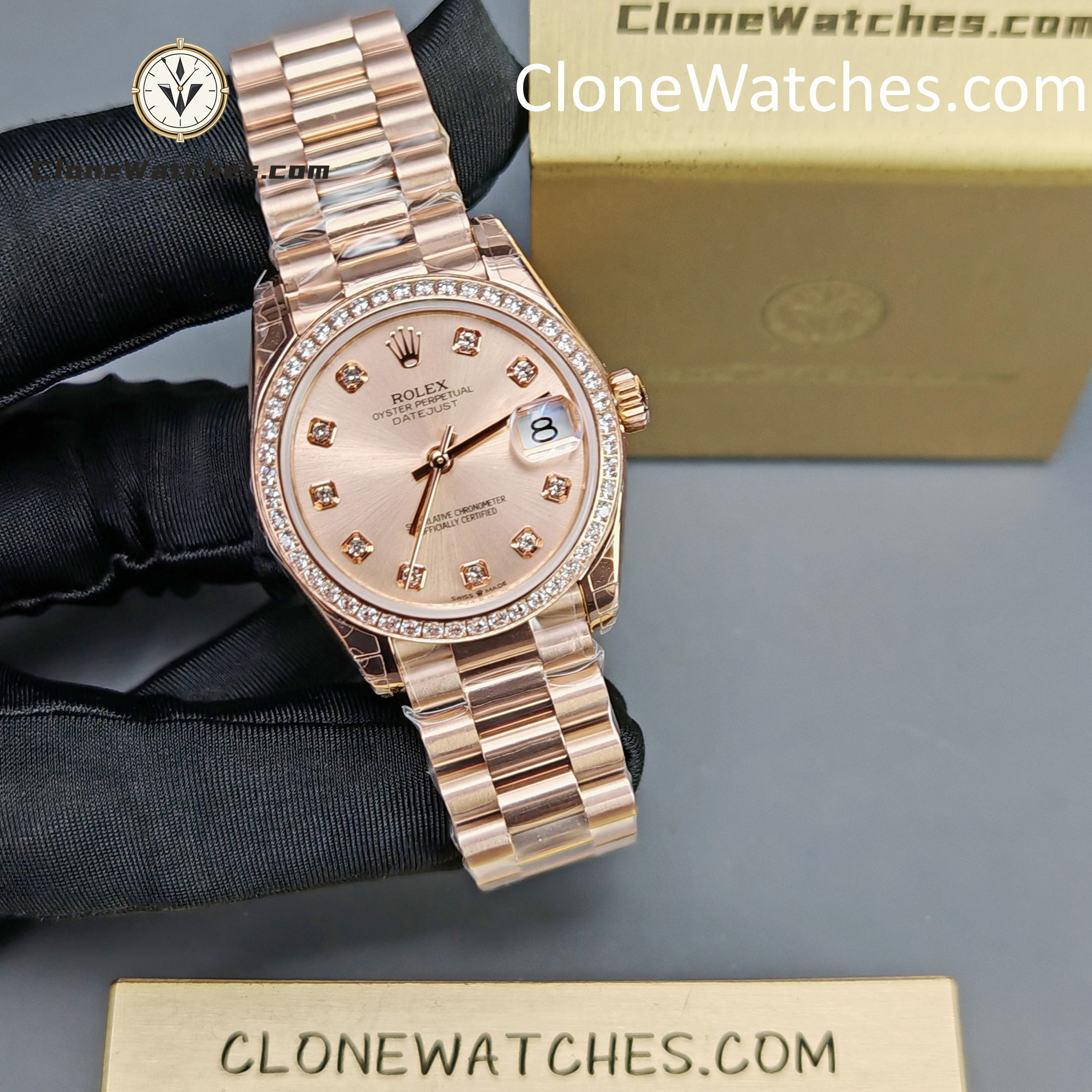 Rolex Super Clone Watches 1:1 DateJust m278285rbr-0025 President 31MM 2236 Movement