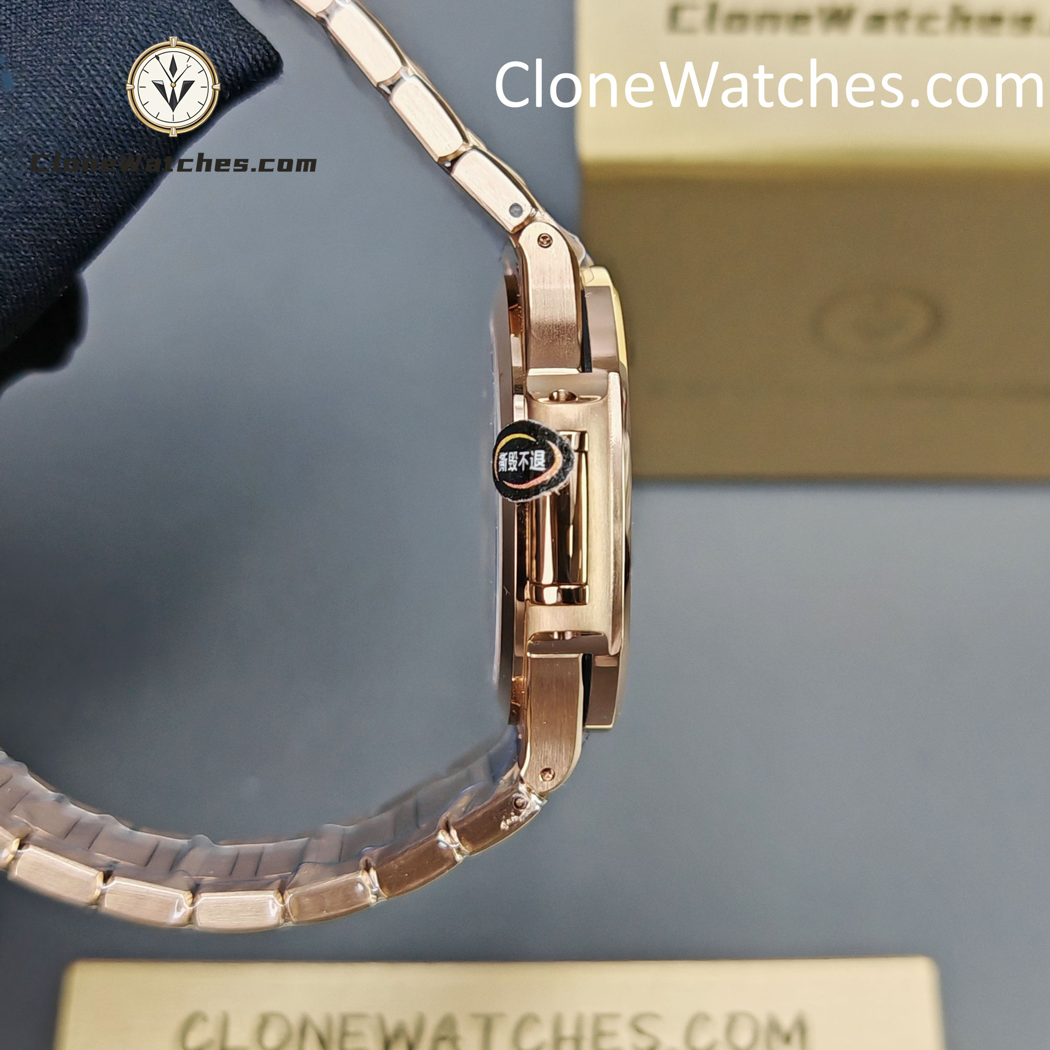 Patek Philippe Super Clone Watches 1:1 Nautilus Rose Gold White Dial 7118/1200R-001 35.2 mm
