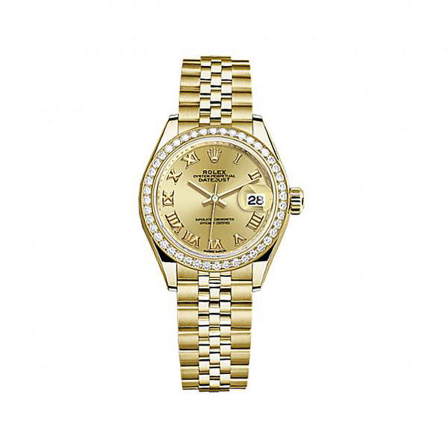 Rolex Lady-Datejust Champagne Dial 18 Carat Yellow Gold Jubilee Watch 279138CRJ（Lifetime free warranty+90-days replacement service & Refund!.）