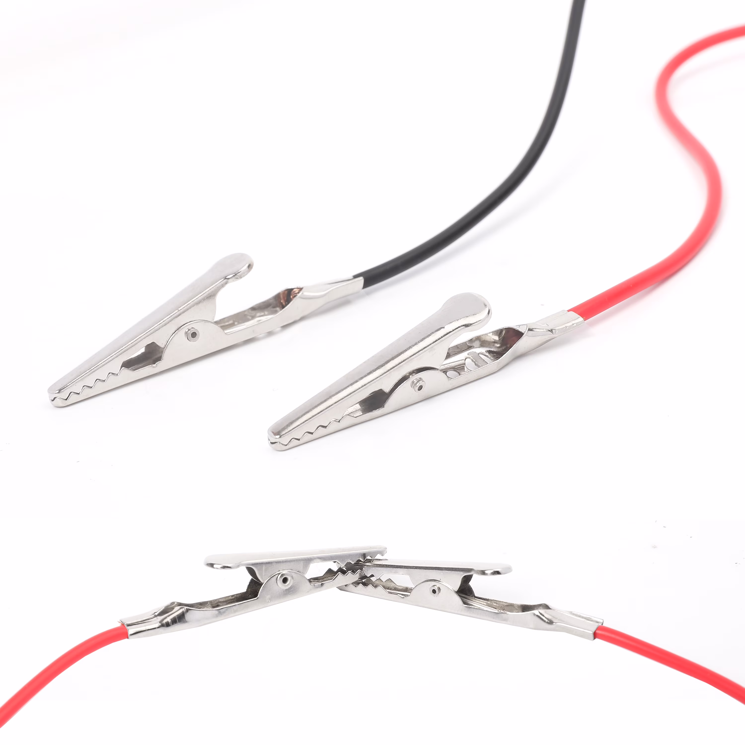 EverStart, 30-Inch Test Lead Black & Red, 4 Alligator Clips, 2 Electrical Wires, 22AWG