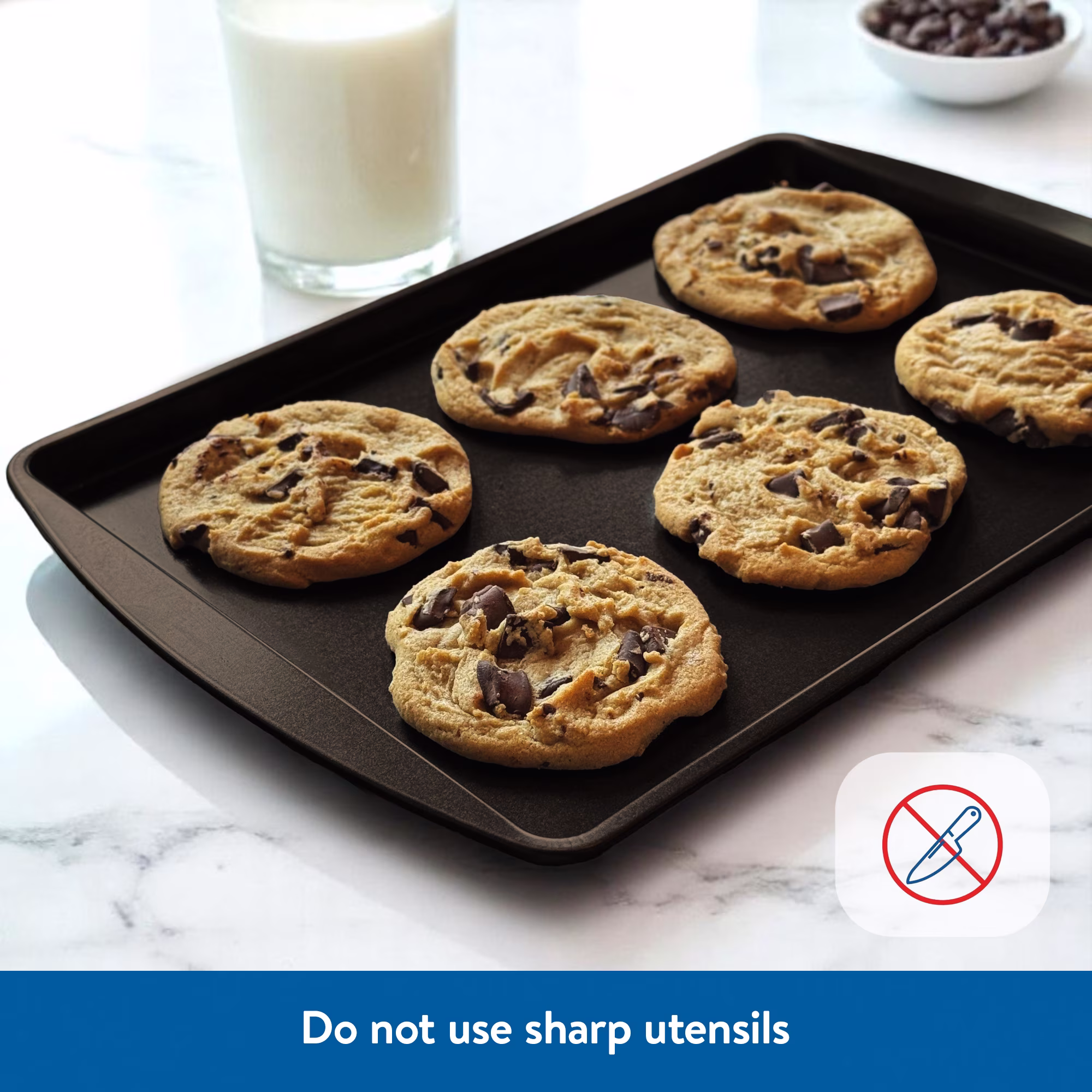 (3 pack) Mainstays Nonstick 9x13 Cookie Sheet Bakeware Pan