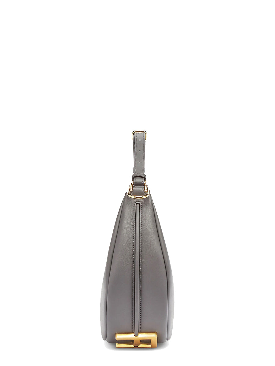 Fendi Fendigraphy Small in Dark Grey Leather Bag