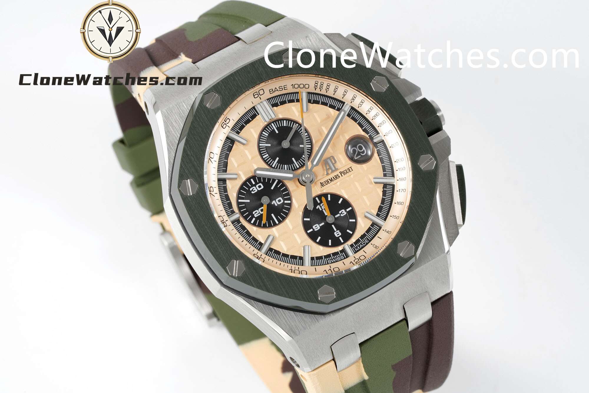 Audemars Piguet Super Clone Watches 1:1 Royal Oak Offshore Chronograph Champagne Dial 26400SO 44MM