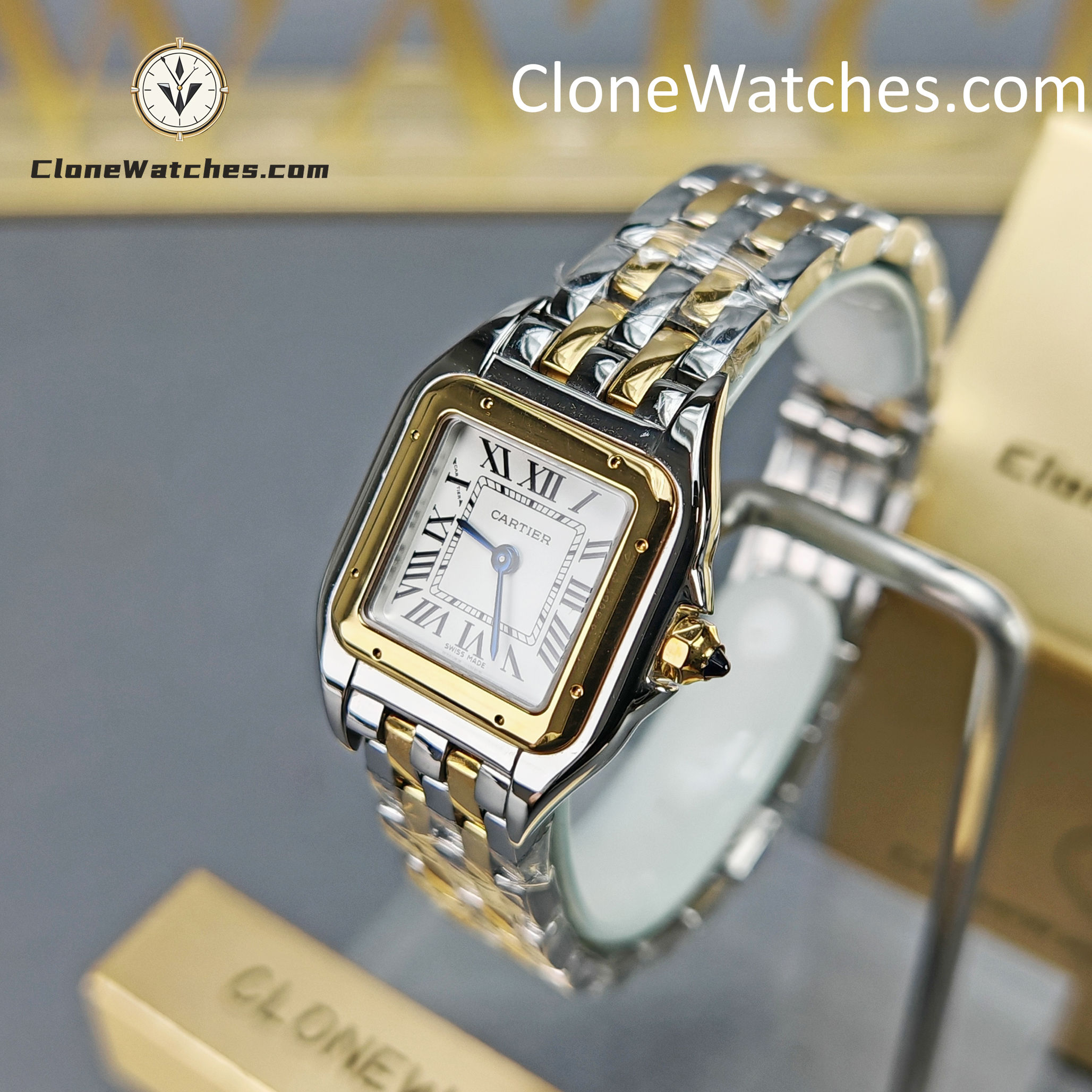Cartier Super Clone Watches 1:1 PANTHÈRE DE CARTIER White Dial 22mm x30mm W2PN0013