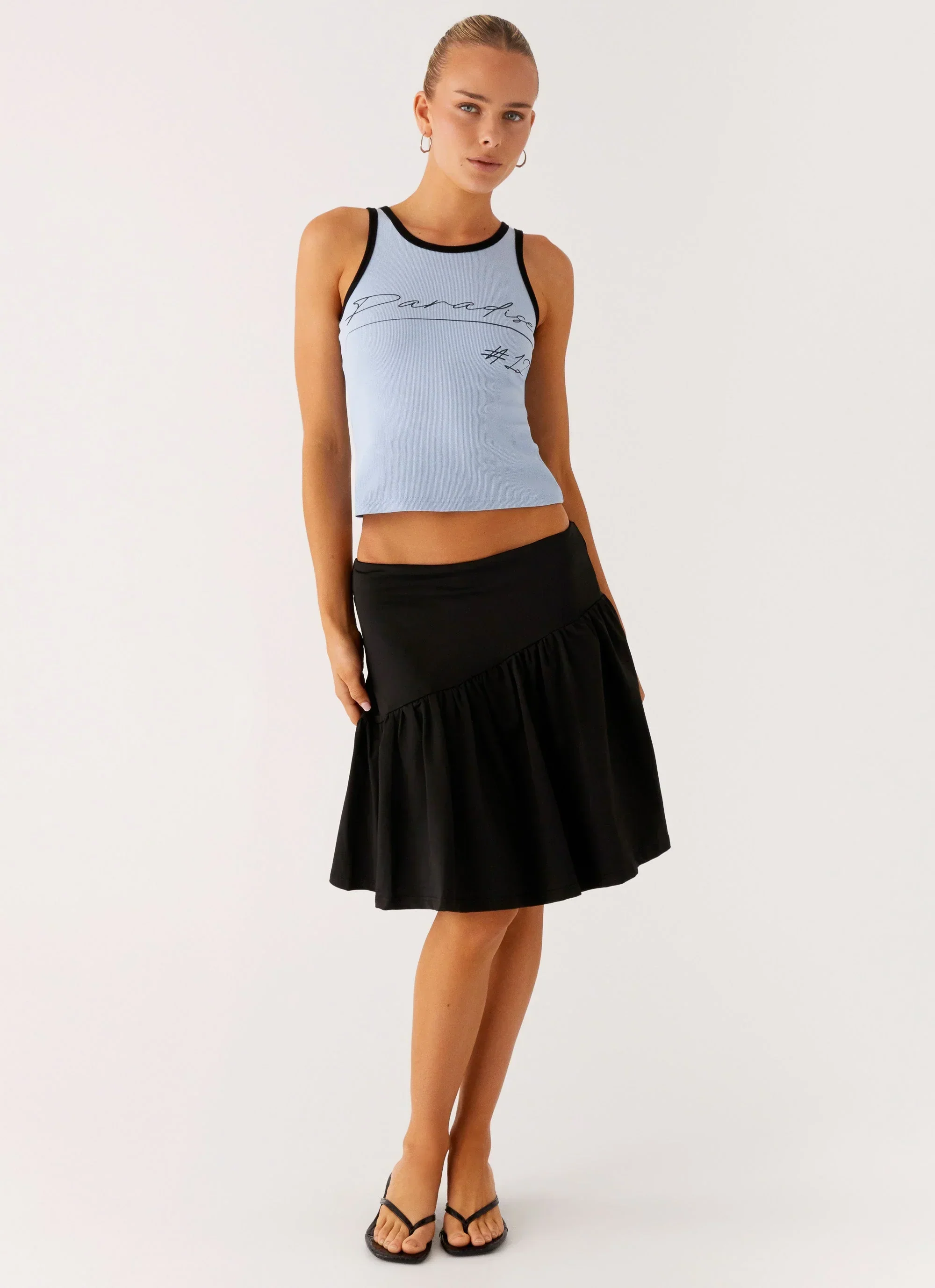 Rayna Midi Skirt - Black